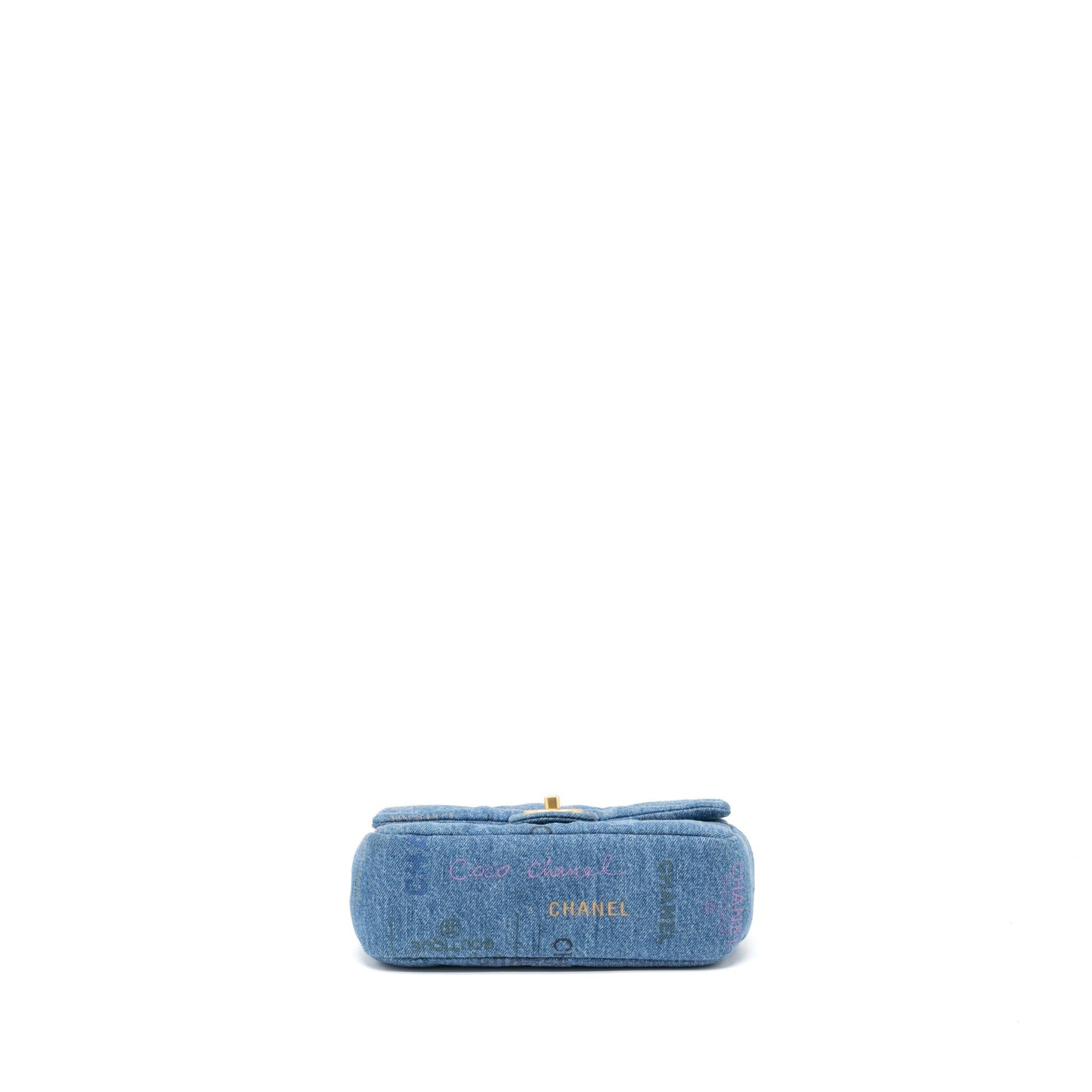 Chanel 22P Blue Denim Flap Bag Denim Blue Brushed  (Microchip)