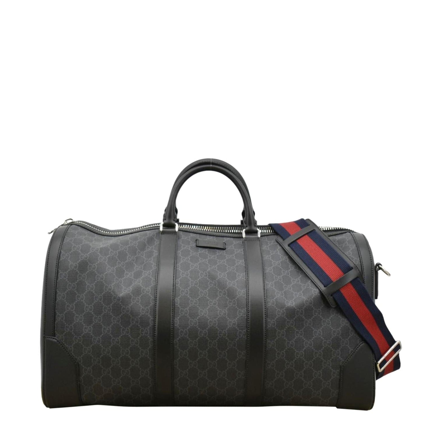 GUCCI Large Carry-On Soft GG Supreme Canvas  Duffle Bag Black 478323
