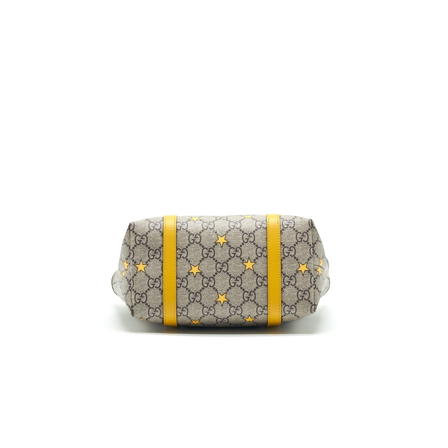 GUCCI Kid's GG Supreme Tote Bag Yellow Star