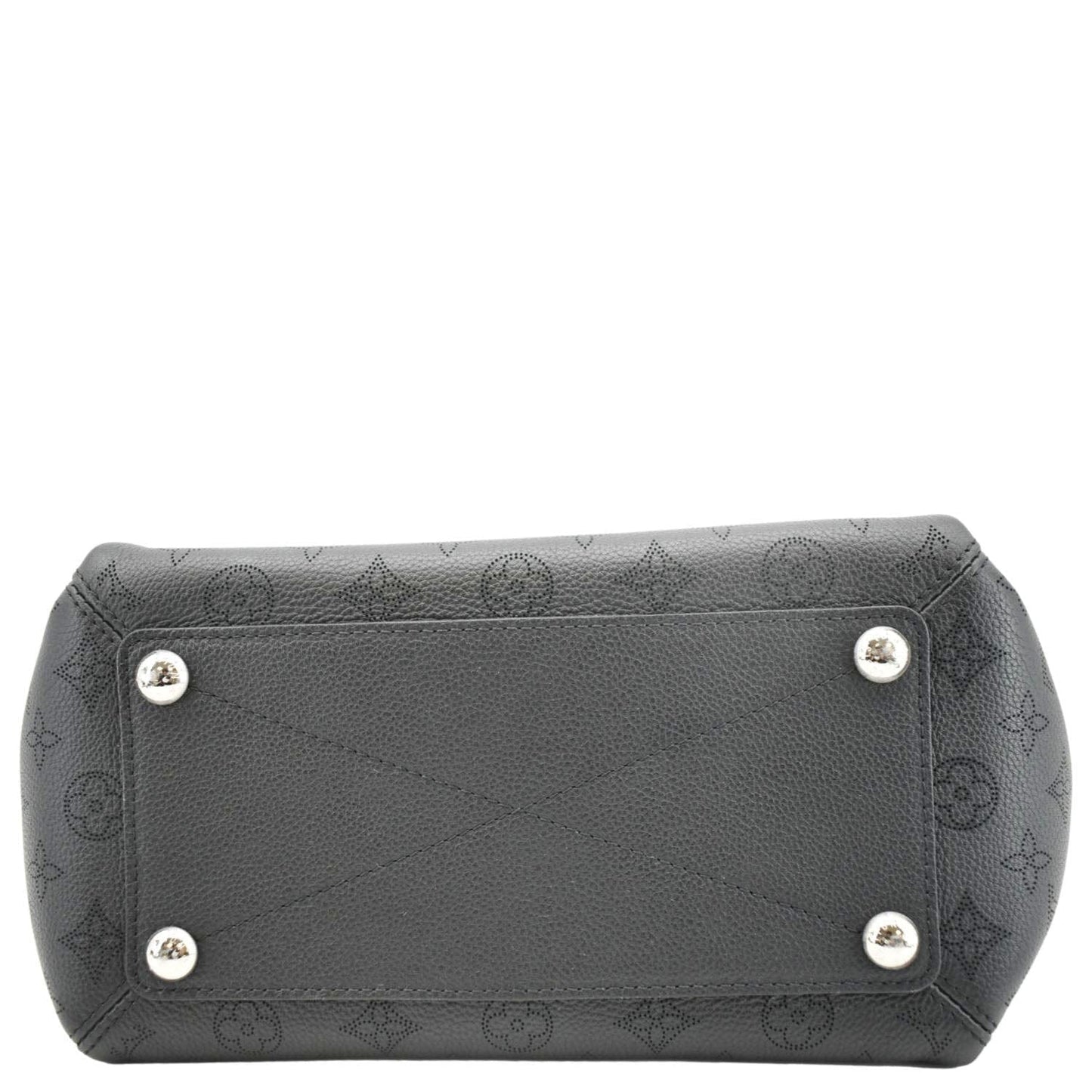 LOUIS VUITTON Babylone Monogram Mahina Leather Shoulder Bag Black