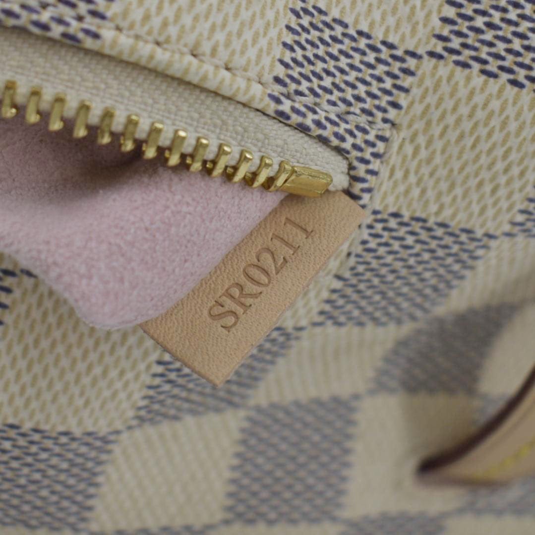LOUIS VUITTON Sperone BB Damier Azur Backpack Bag White