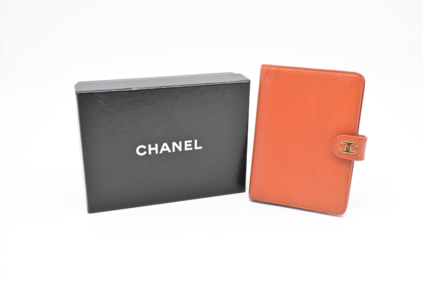 Chanel Agenda PM in Orange Leather