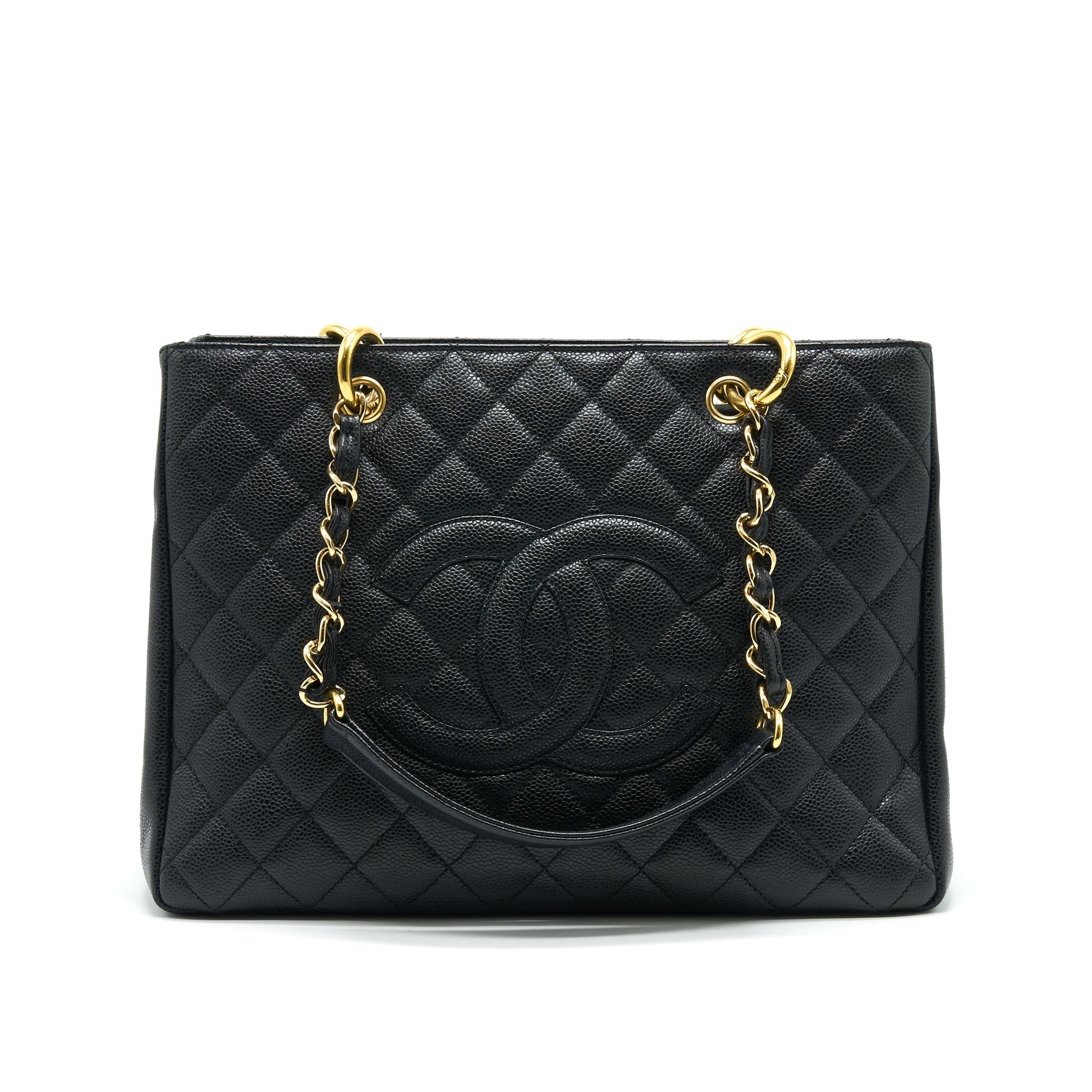 CHANEL CAVIAR GRAND SHOPPING TOTE GST BLACK