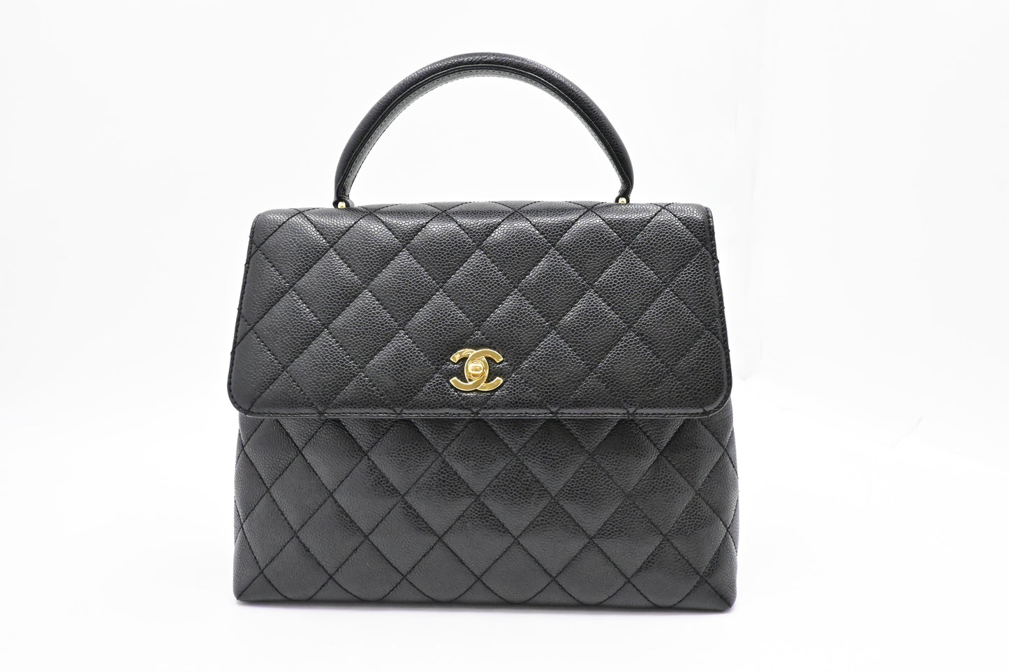 Chanel Kelly in Black Caviar Leather