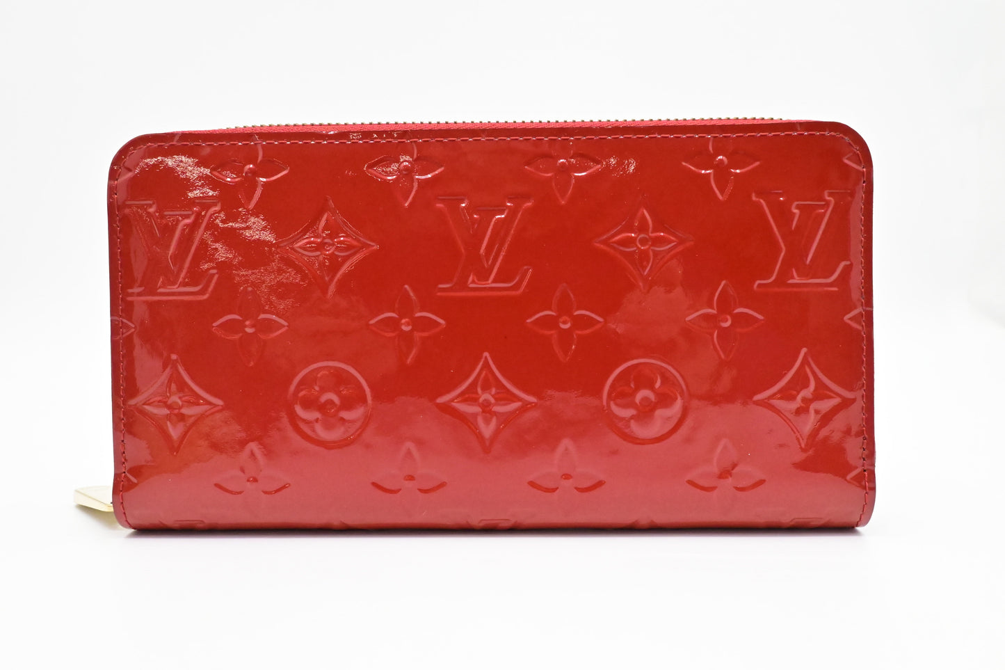 Louis Vuitton Long Zippy Wallet in Red Vernis Leather