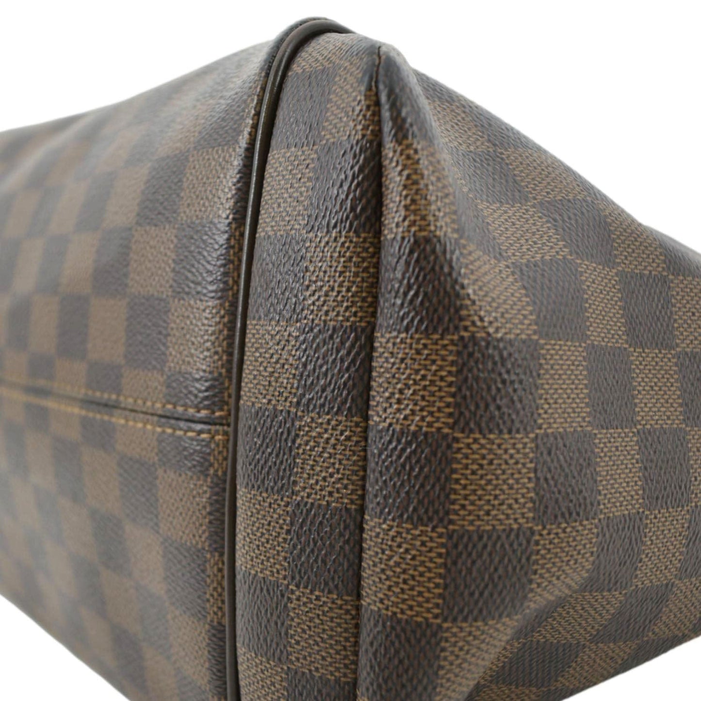 LOUIS VUITTON Totally MM Damier Ebene Shoulder Bag Brown