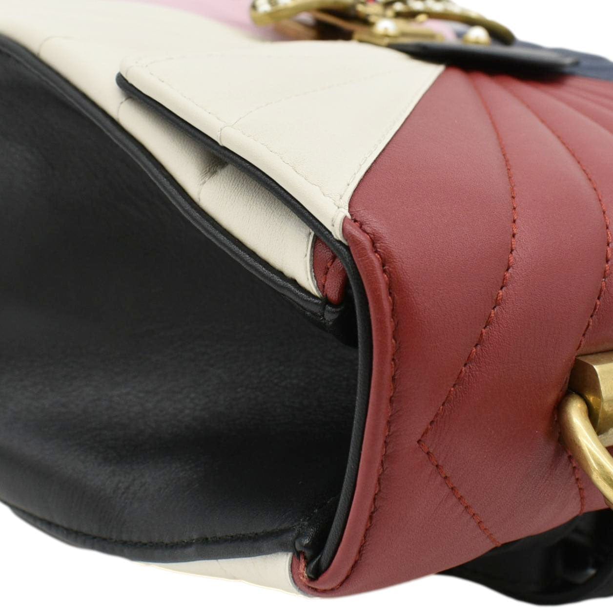 GUCCI Queen Margaret Quilted Leather Bee Backpack Multicolor 476664