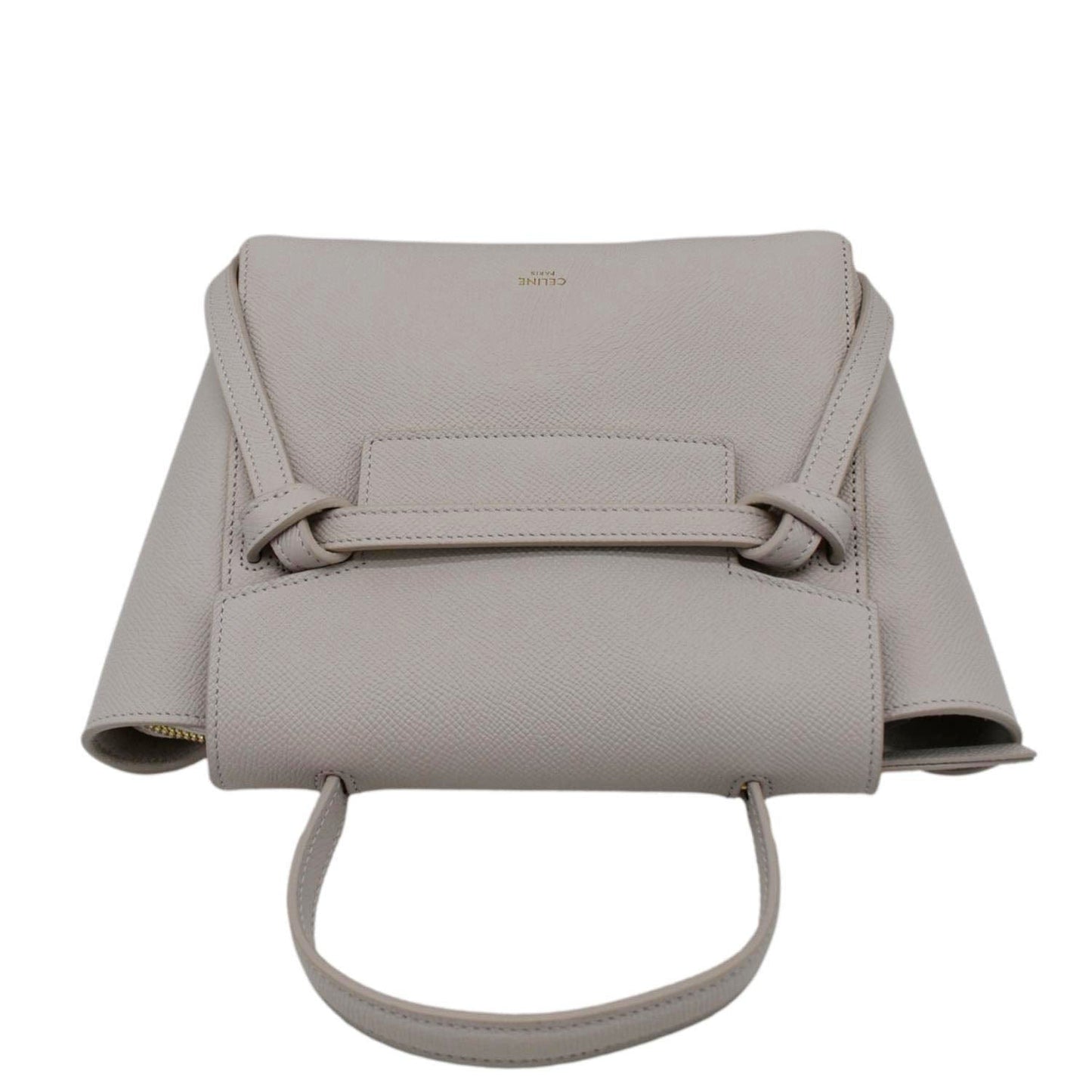 CELINE Nano Belt Grained Leather Shoulder Bag Light Pink