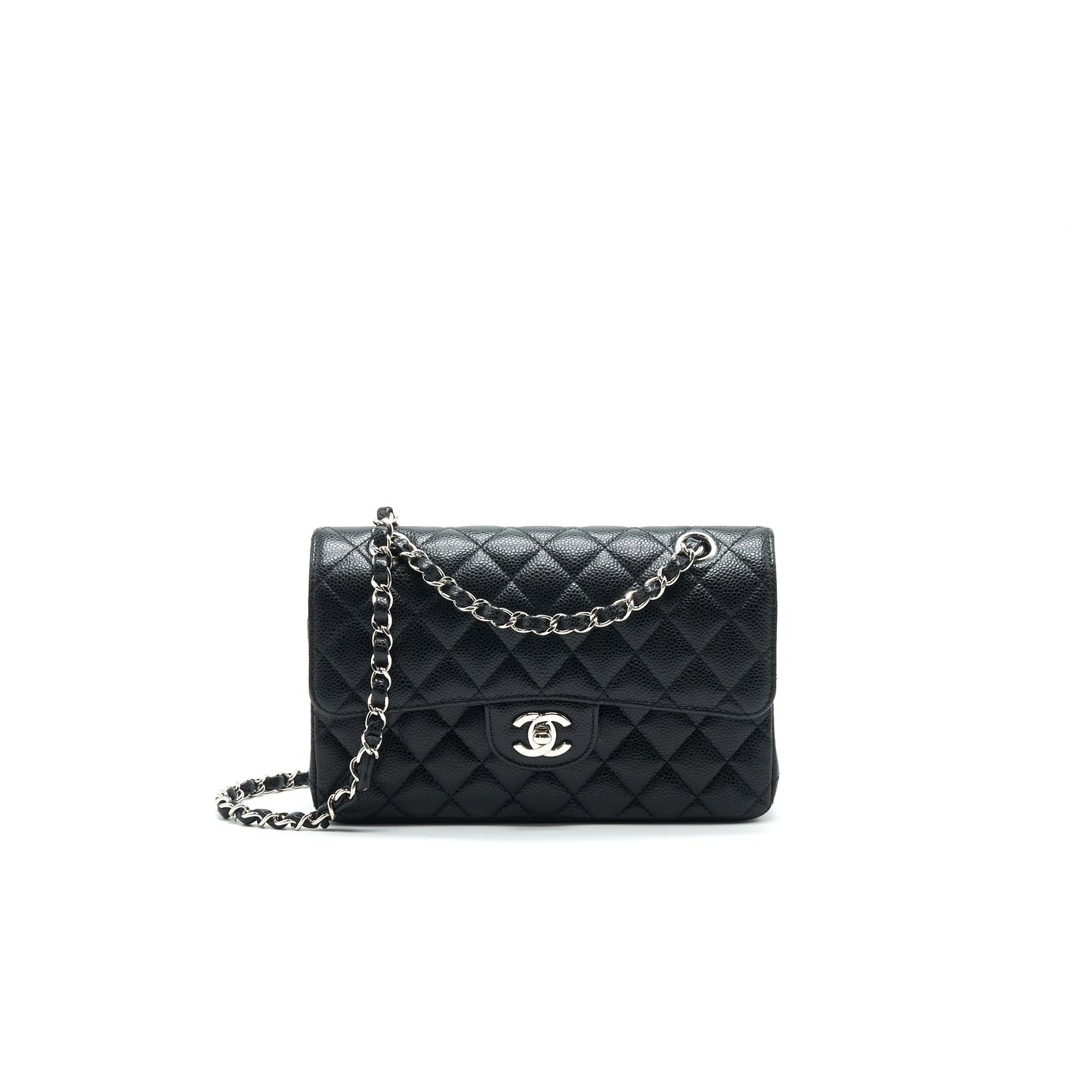 CHANEL CLASSIC SMALL DOUBLE FLAP CAVIAR Shoulder Bag
