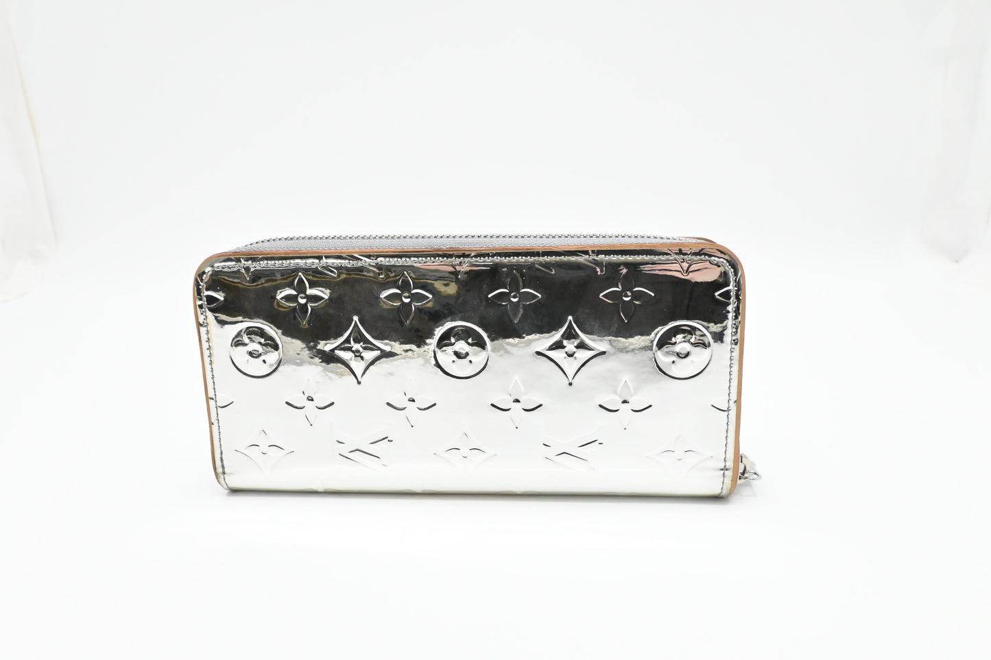 Louis Vuitton Zippy Vertical Wallet in Monogram Mirror Canvas