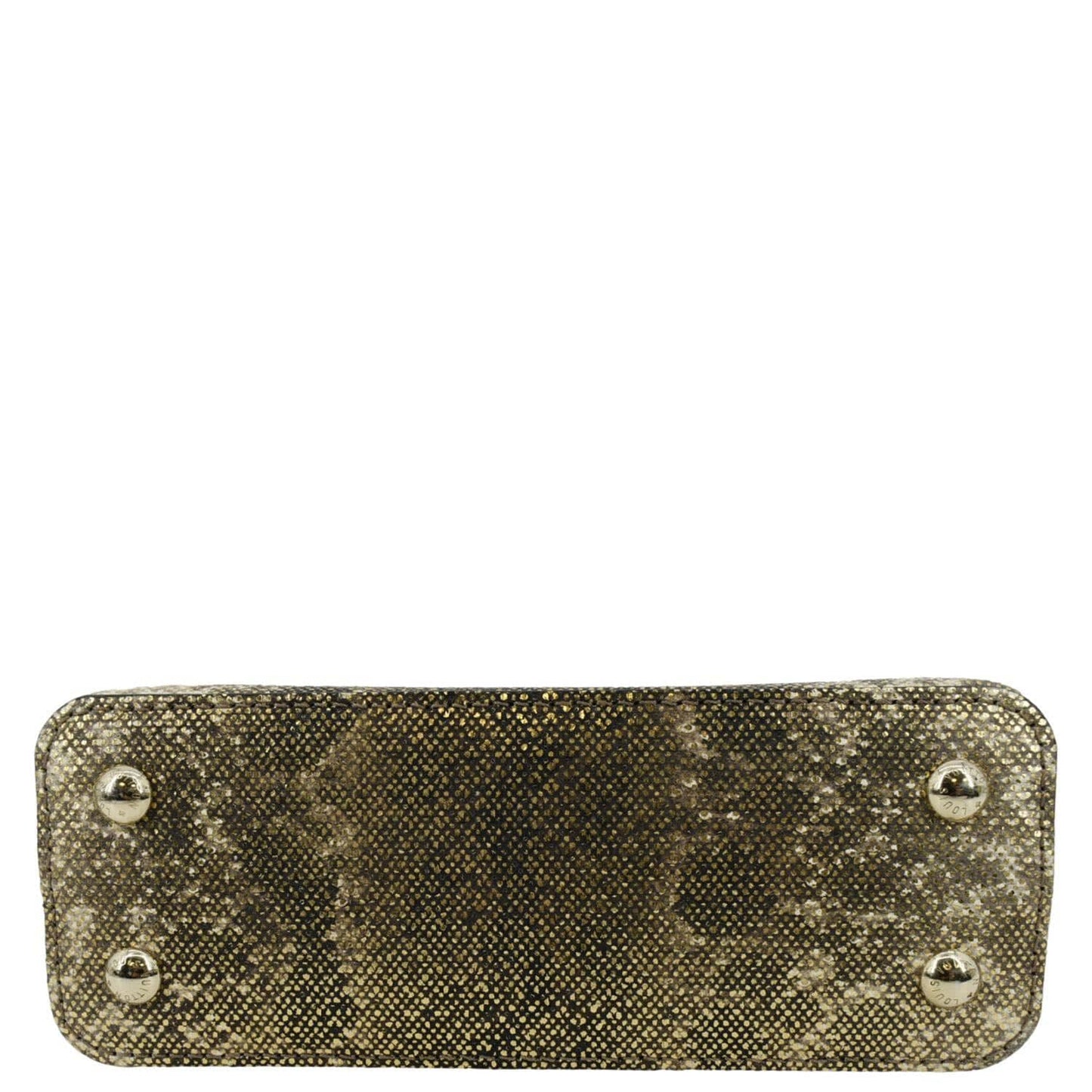 LOUIS VUITTON Capucines Mini Karung Skin Leather Shoulder Bag Full Moon