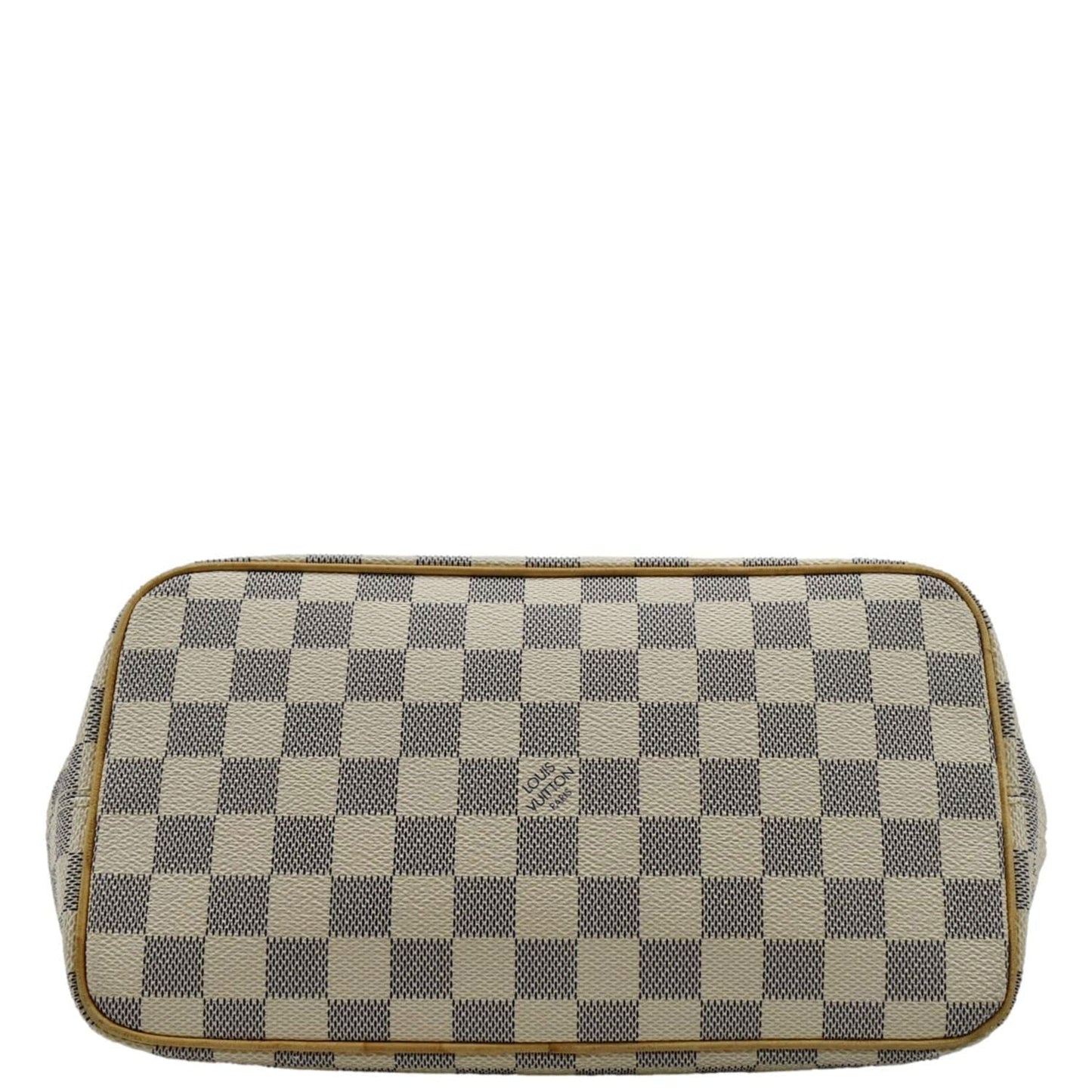 LOUIS VUITTON Saleya PM Damier Azur Tote Shoulder Bag Brown