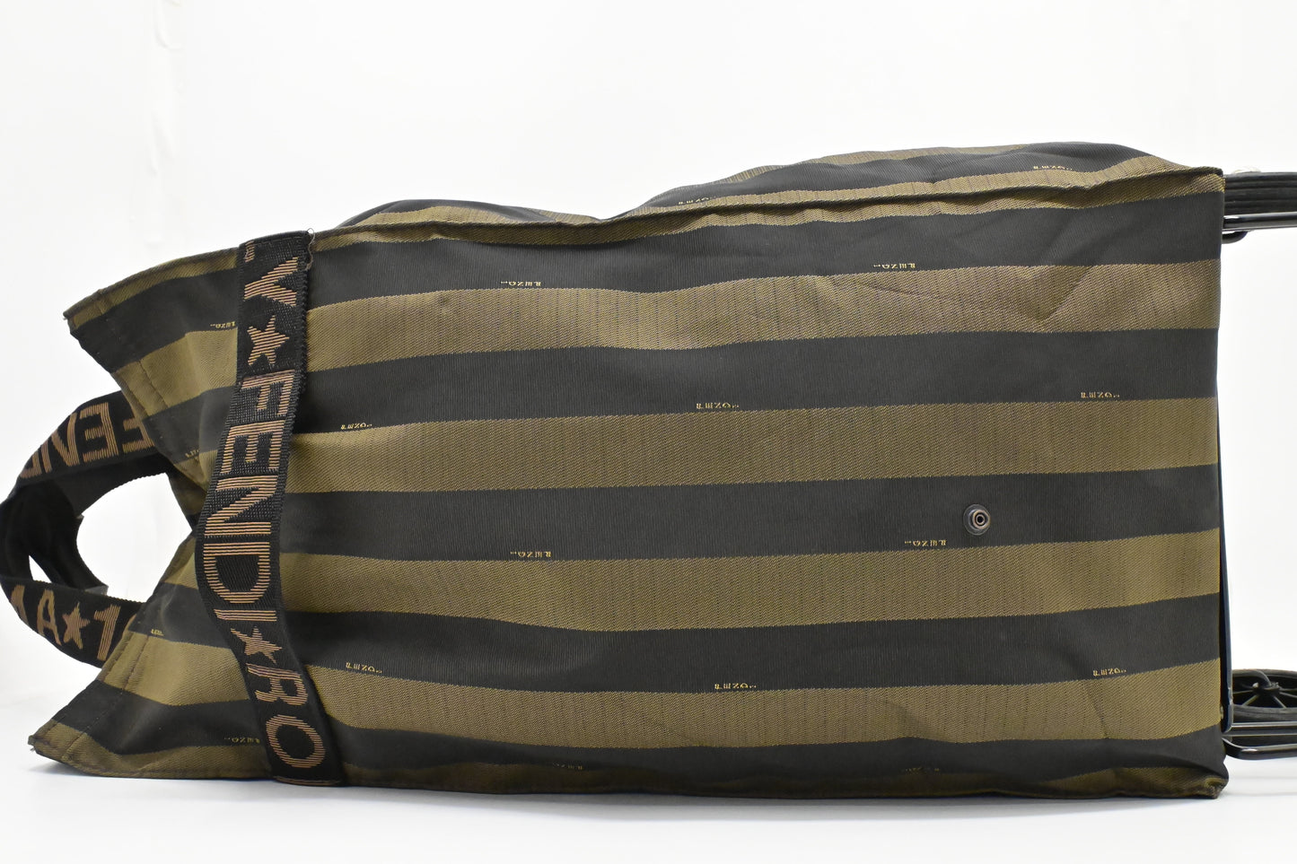 Fendi Foldable Jolly Trailer Bag in Pequin Canvas