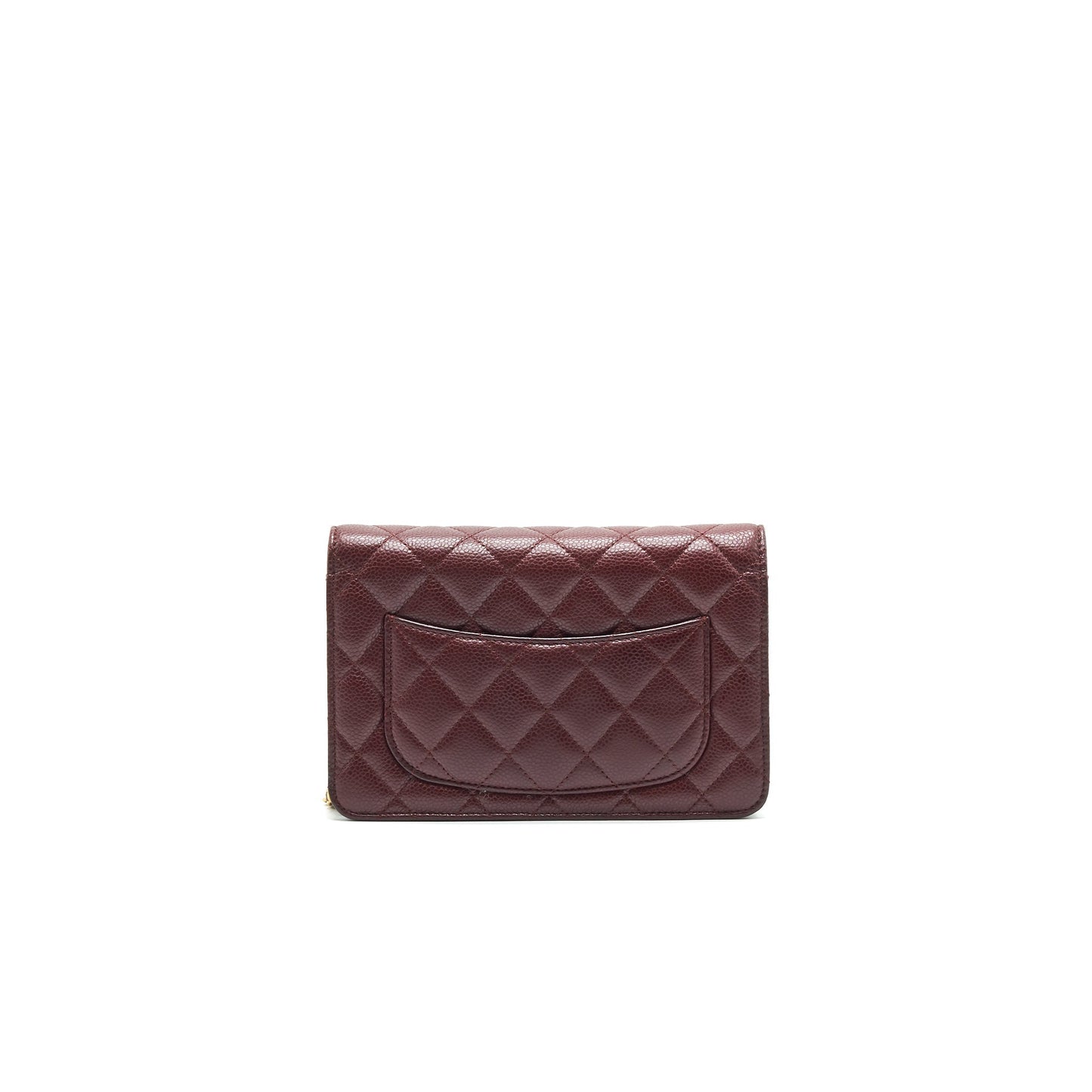 Chanel Burgundy Wallet on Chain Caviar GHW Crossbody