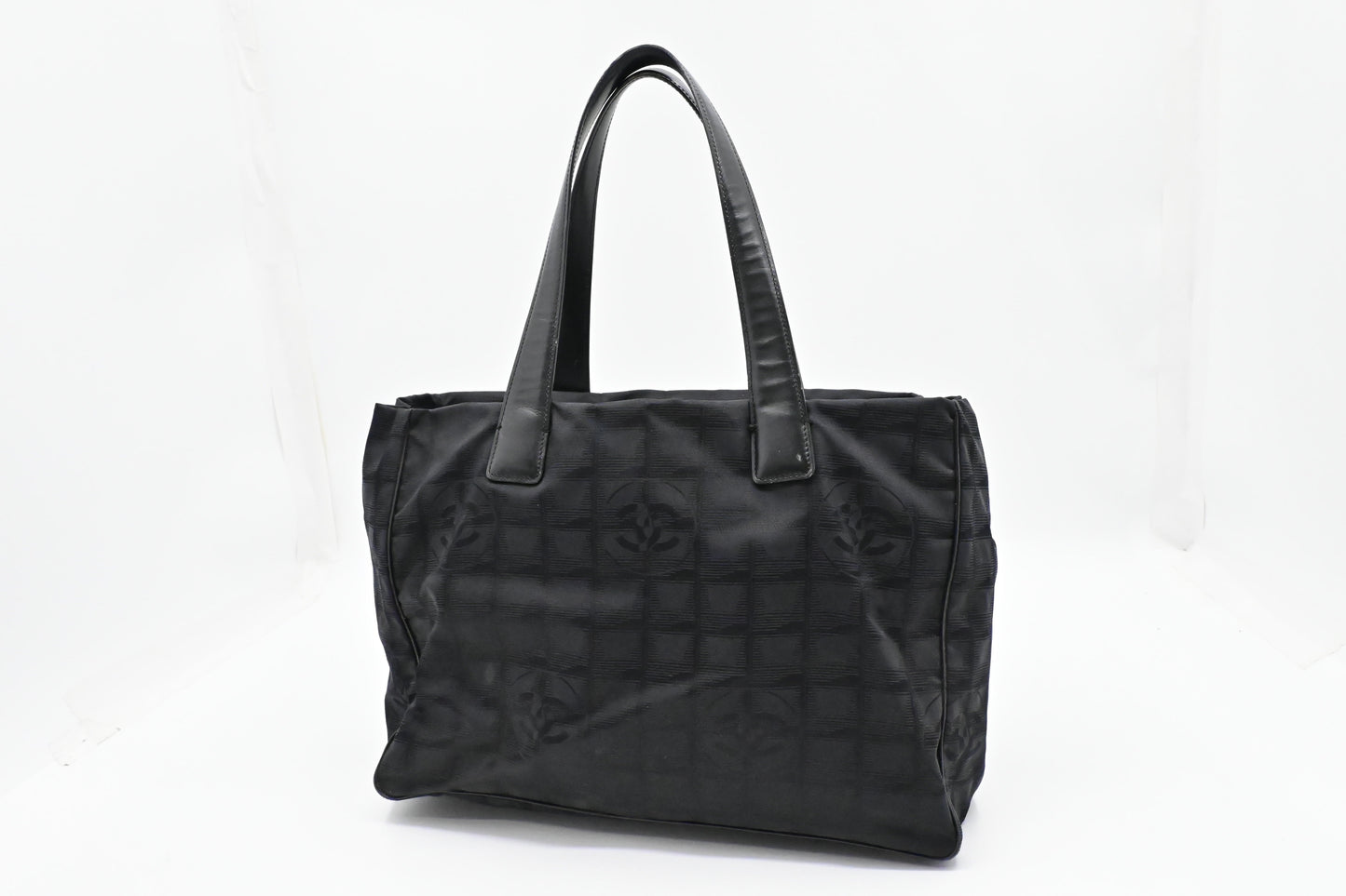 Chanel New Travel Line Tote in Black Canvas