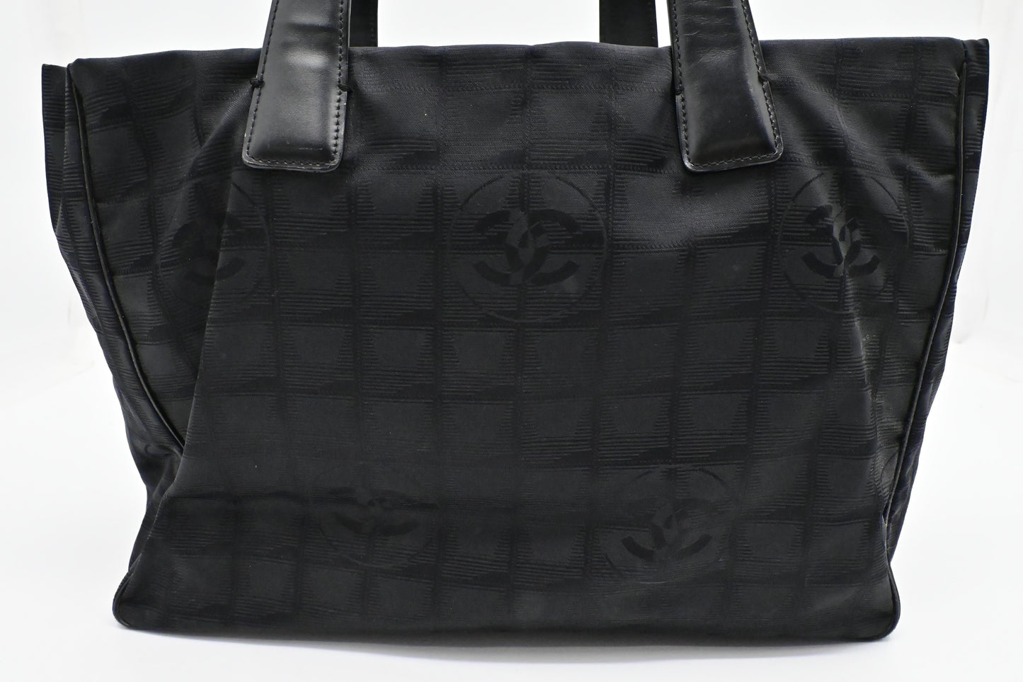 Chanel New Travel Line Tote in Black Canvas