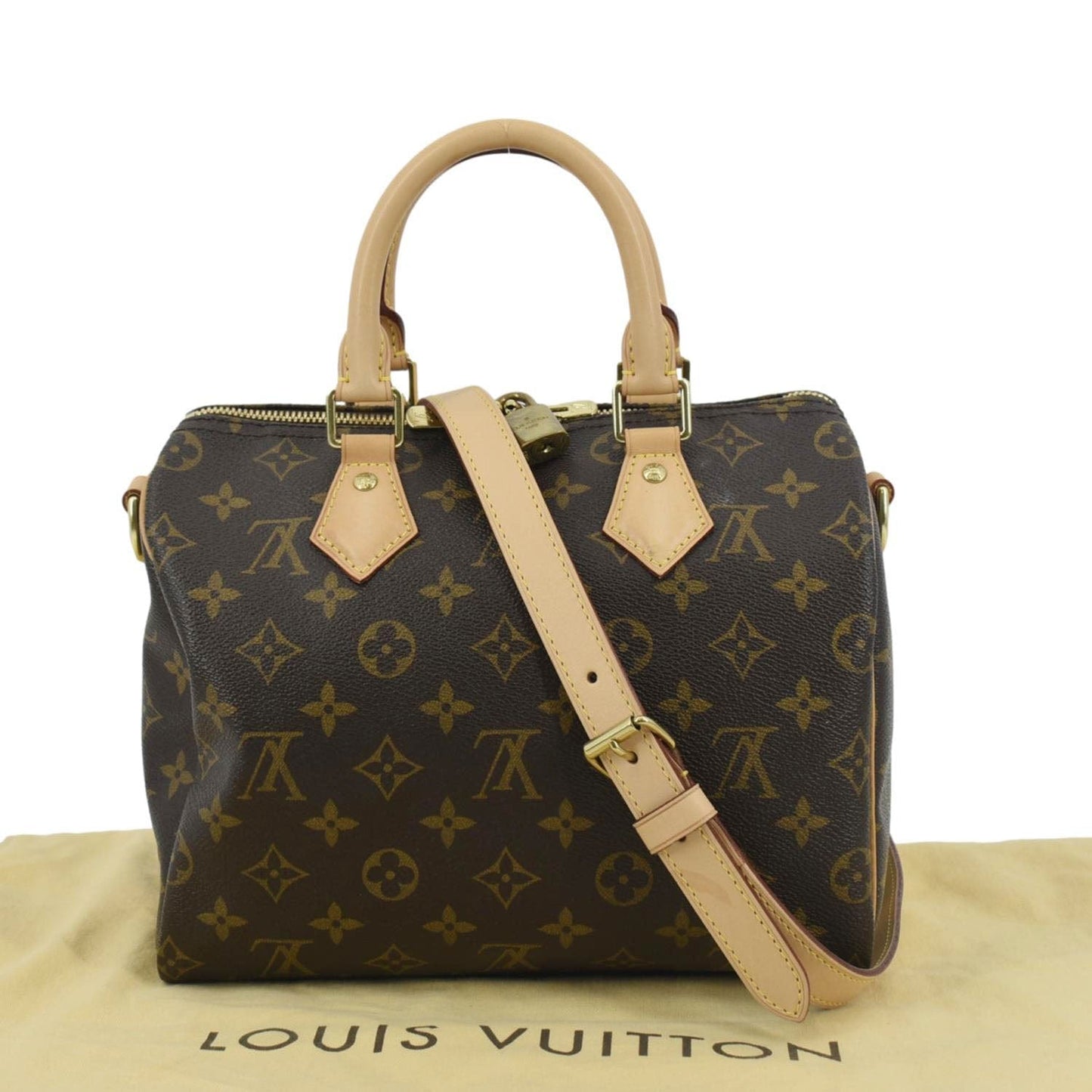 LOUIS VUITTON  25 Bandouliere Monogram Canvas Shoulder Bag Brown