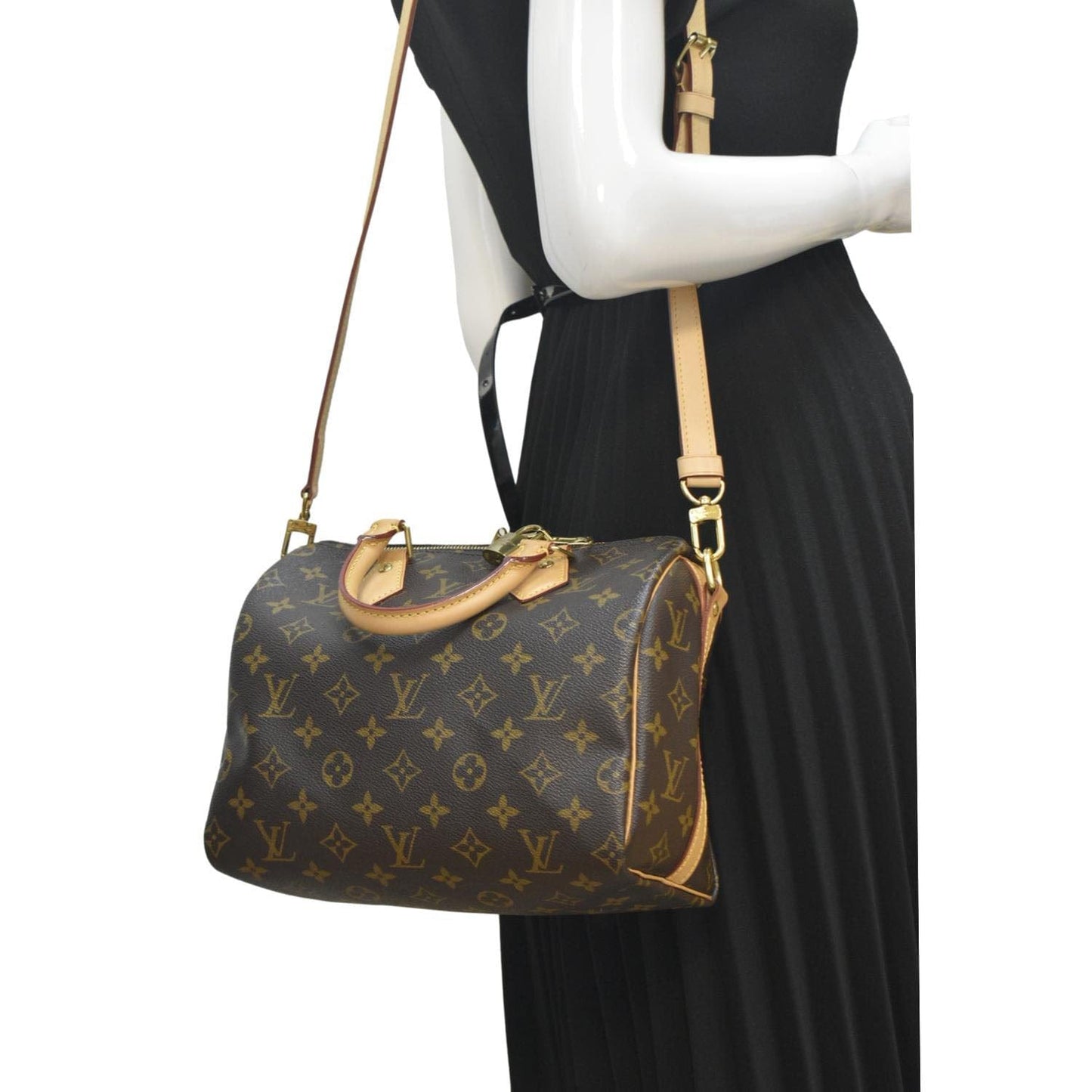 LOUIS VUITTON  25 Bandouliere Monogram Canvas Shoulder Bag Brown