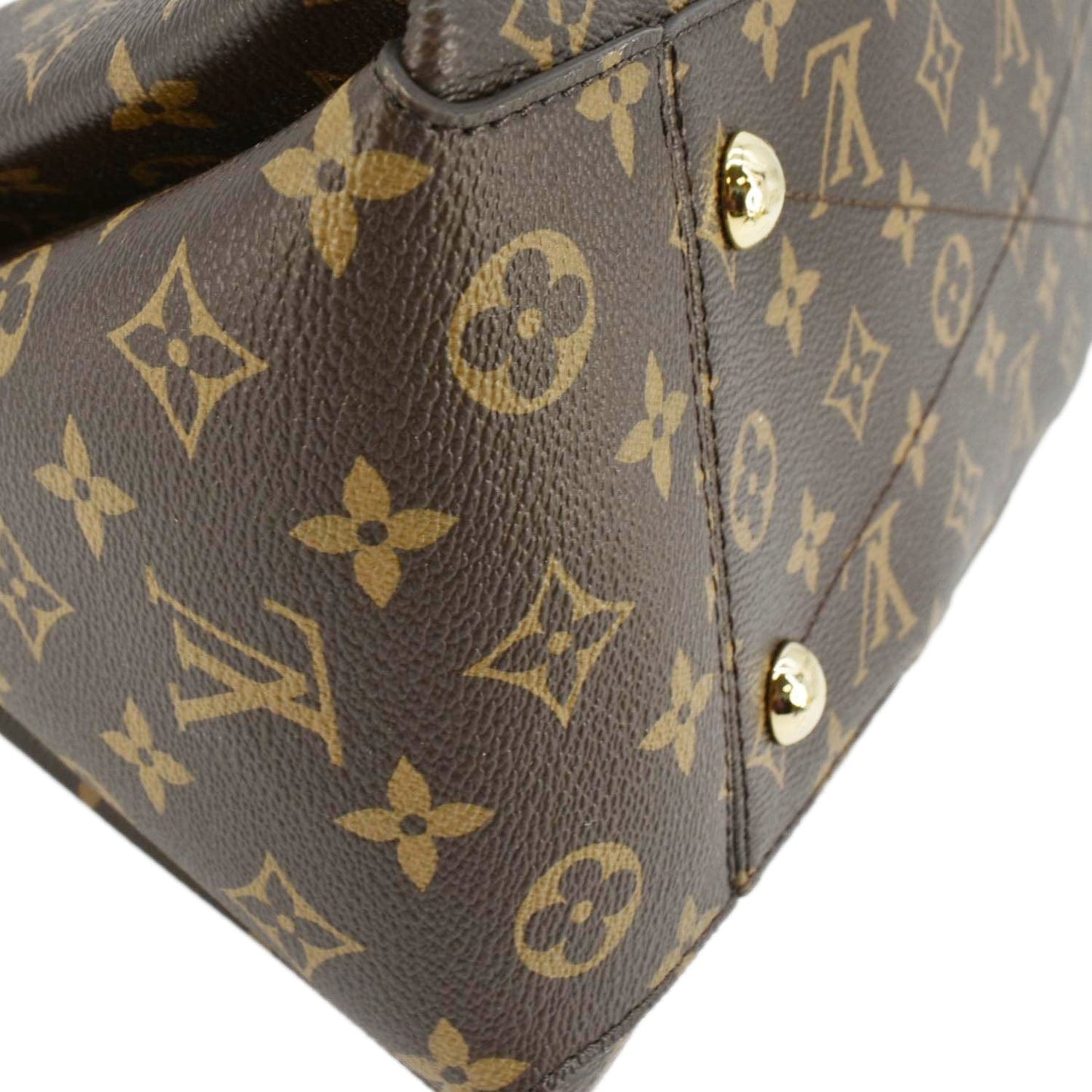 LOUIS VUITTON Soufflot MM Monogram Canvas Shoulder Bag Brown