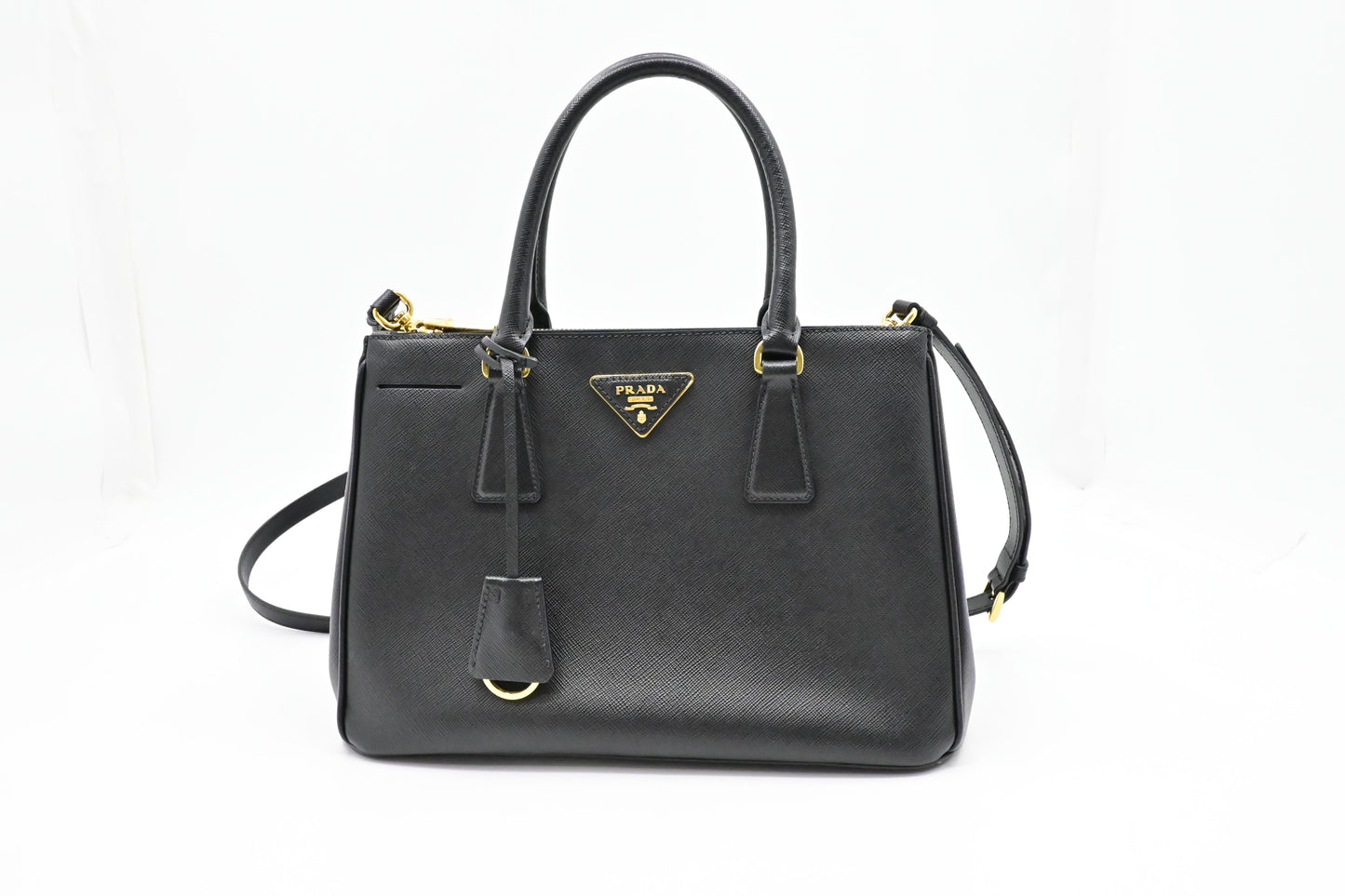 Prada Small Galleria in Black Saffiano Leather