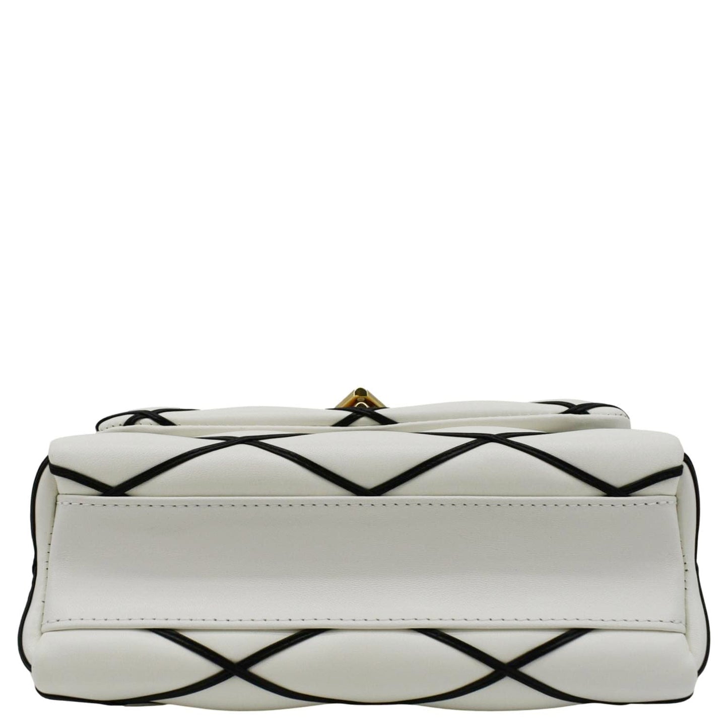 LOUIS VUITTON GO-14 MM Malletage Leather Shoulder Bag White