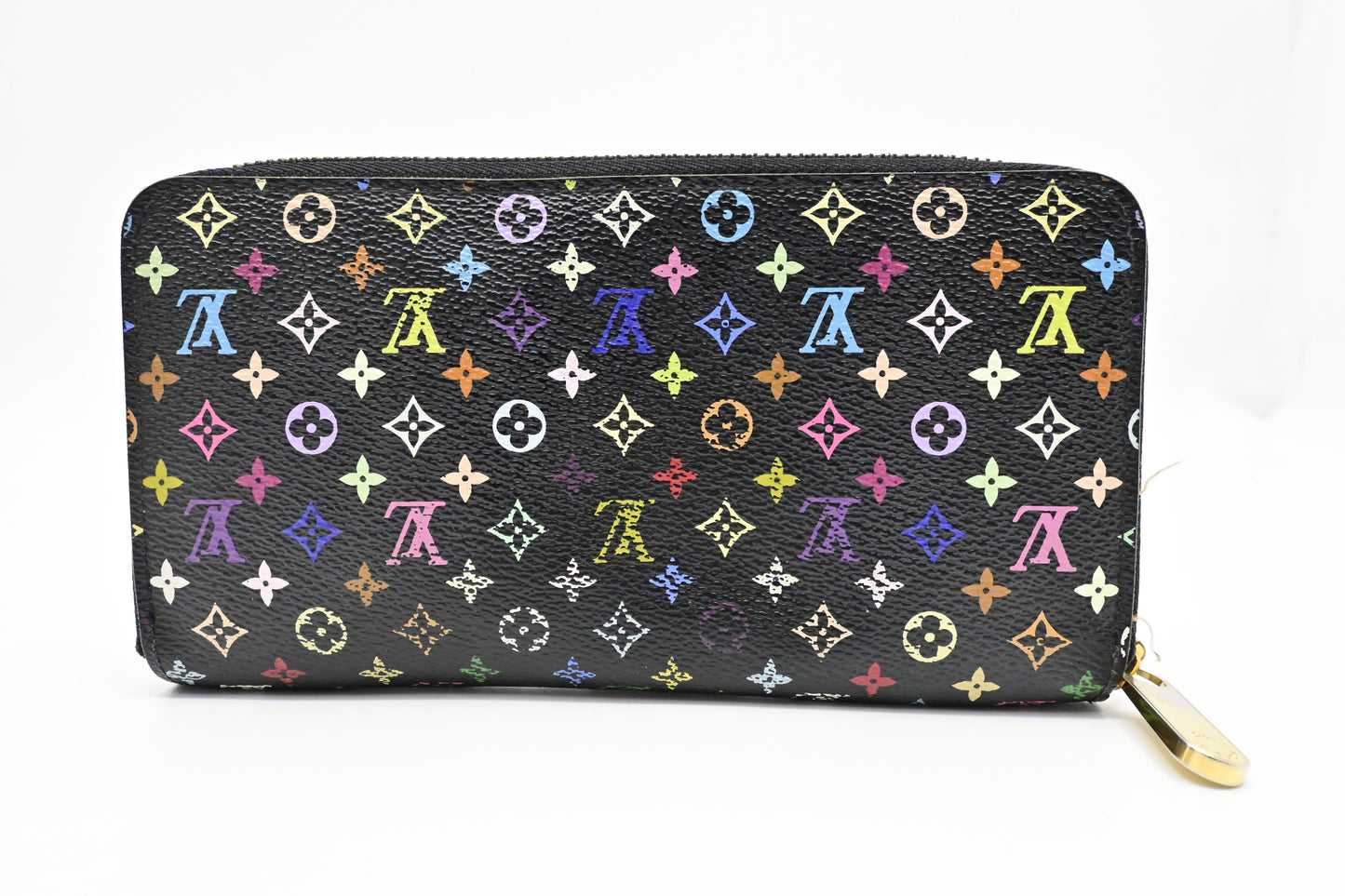 Louis Vuitton Long Zippy Wallet in Black Multicolor Monogram