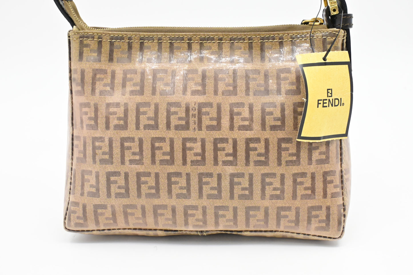 Fendi Pochette in Zucca Coated Canvas