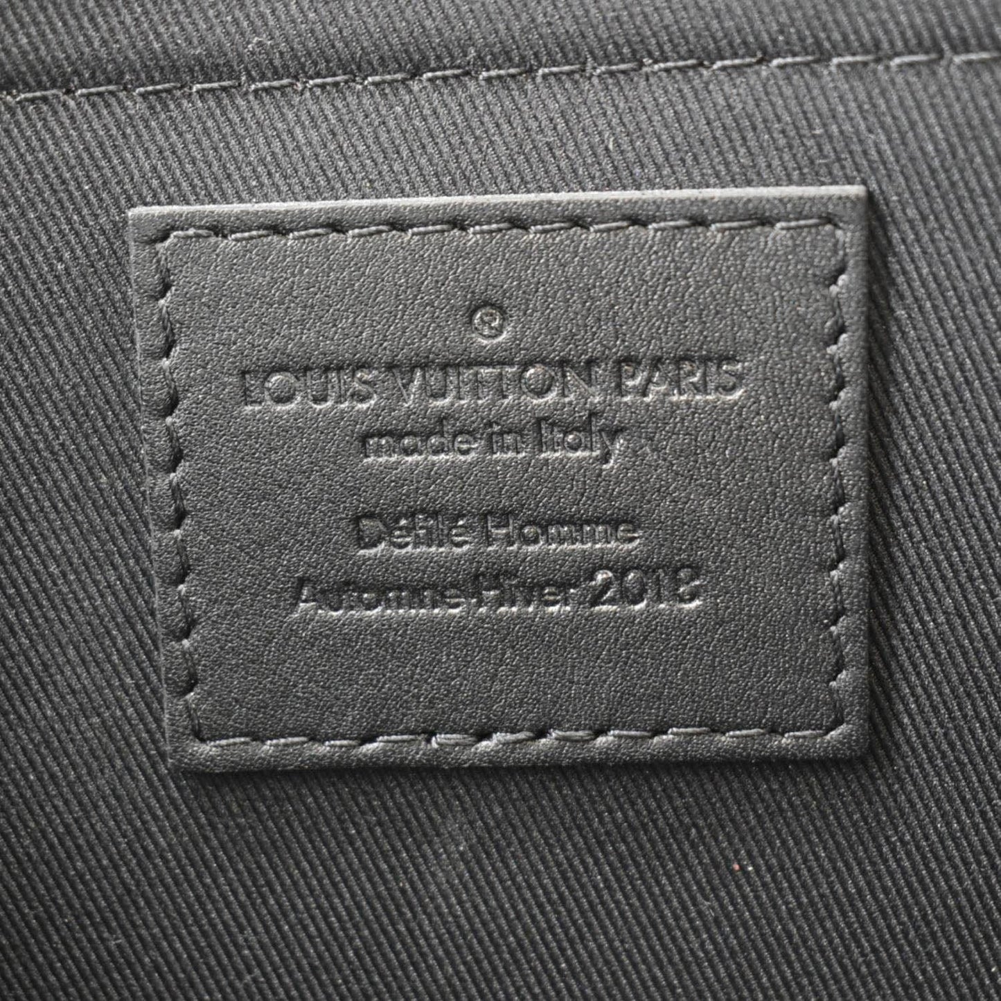 LOUIS VUITTON Pochette Cosmos Monogram Glaze Canvas Pouch Brown