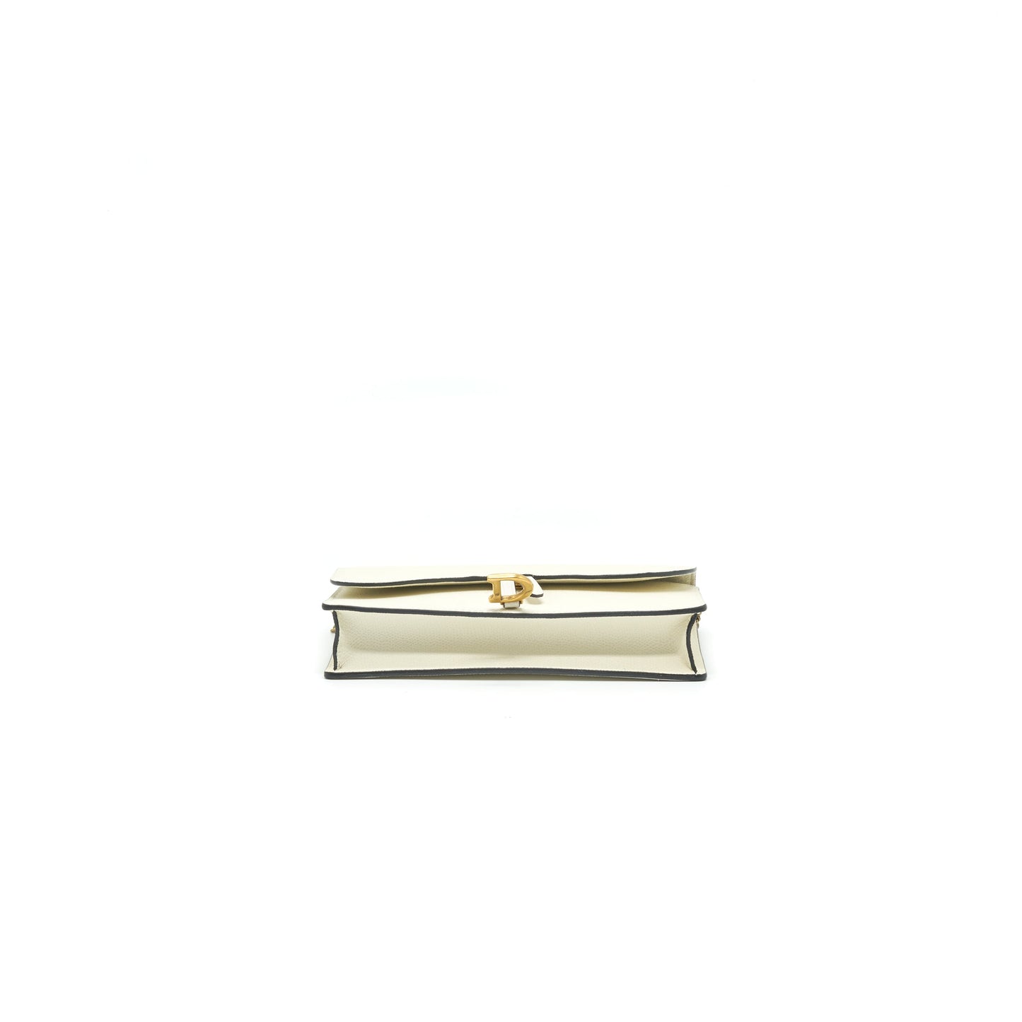 Dior saddle Pouch with Chain White