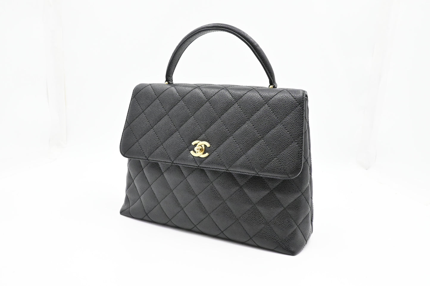 Chanel Kelly in Black Caviar Leather