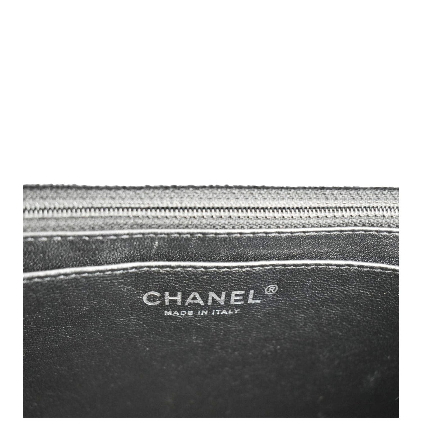 CHANEL Classic Maxi Single Flap Caviar Leather Shoulder Bag Black
