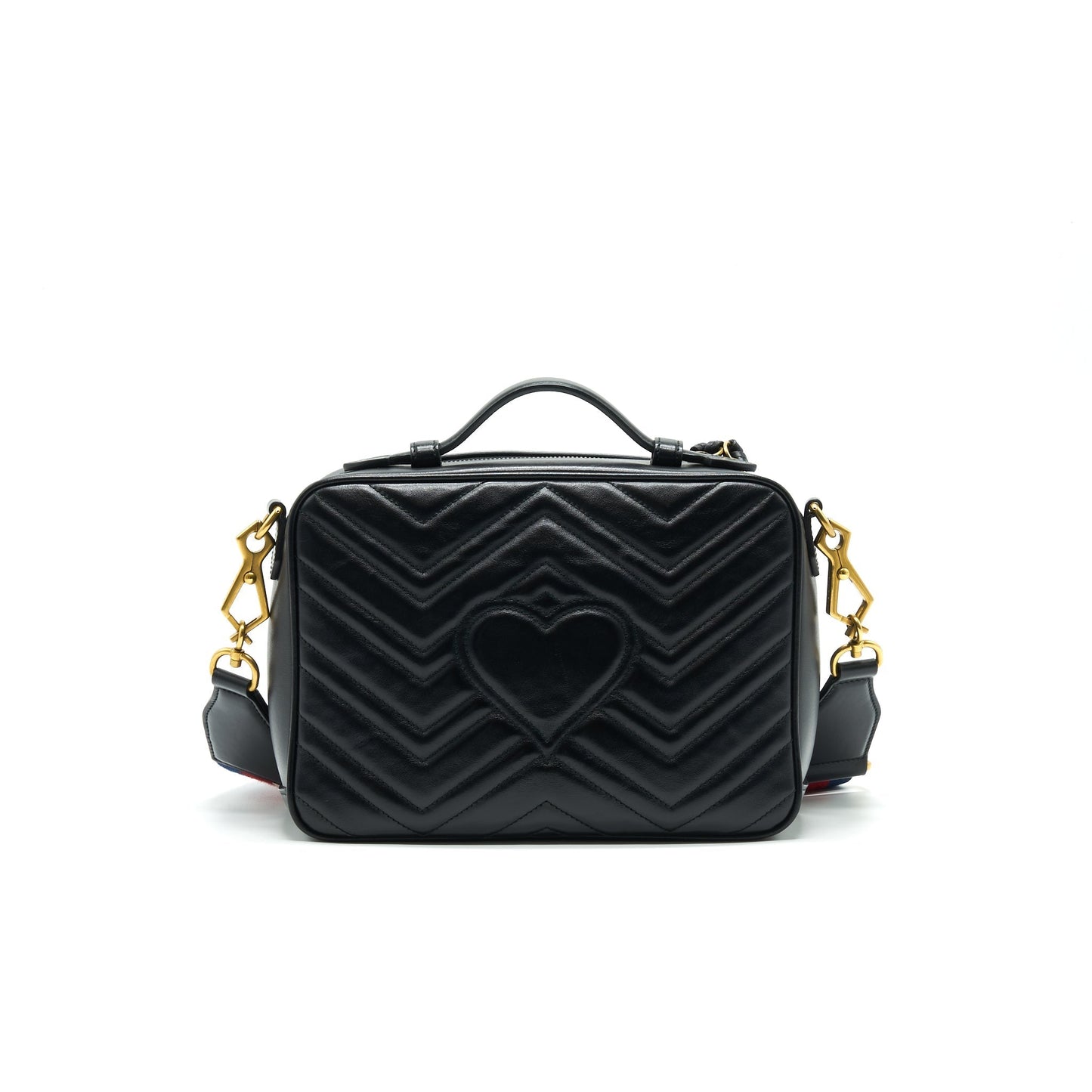 GUCCI GG MARMONT MATELASS? SHOULDER BAG BLACK