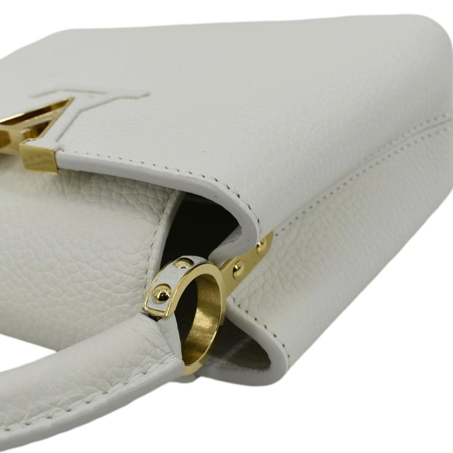 LOUIS VUITTON  Capucine Mini Taurillon Leather Crossbody Bag Snow