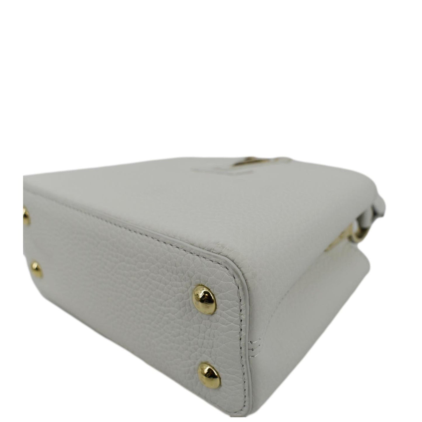 LOUIS VUITTON  Capucine Mini Taurillon Leather Crossbody Bag Snow