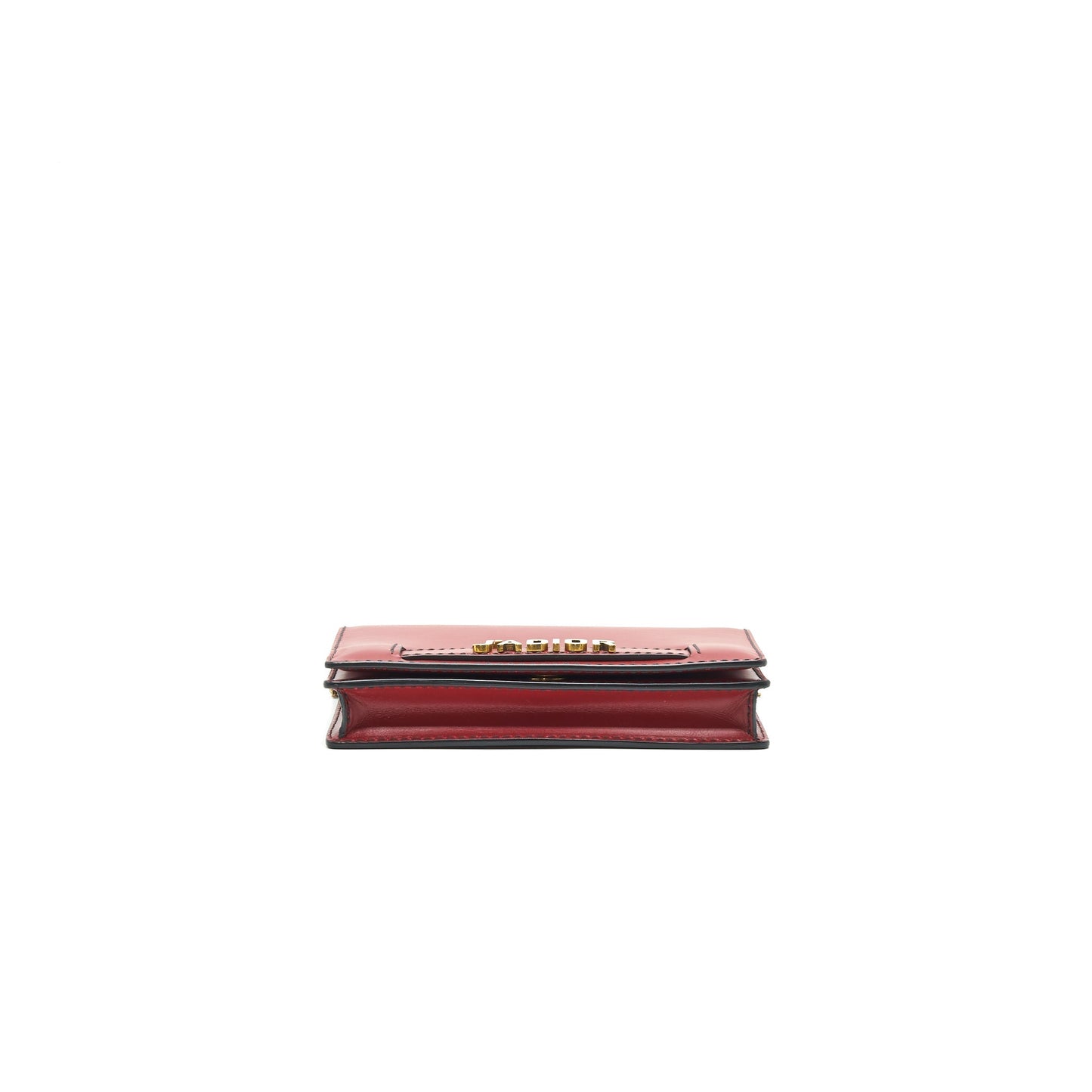 Dior J'adior Wallet on Chain Dark Red