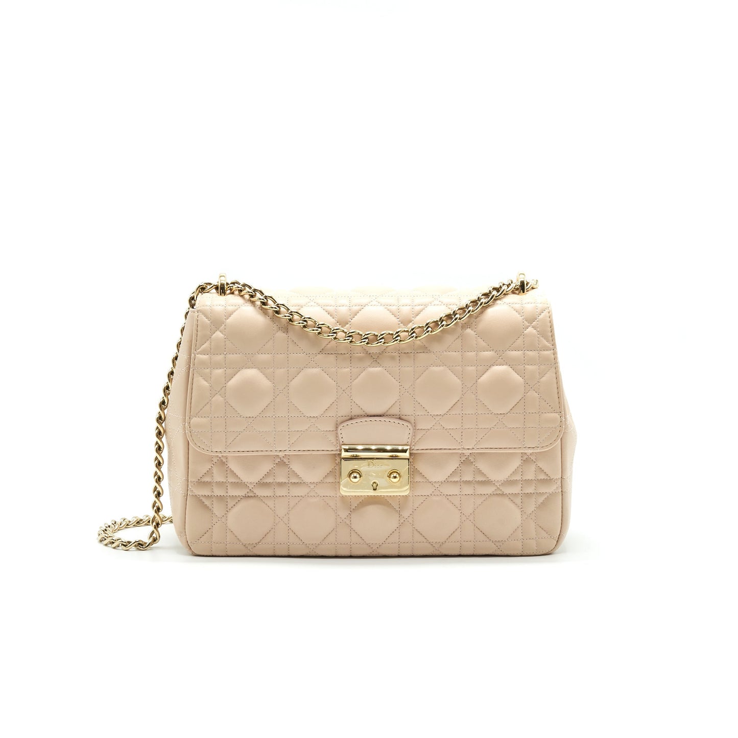 Dior Miss Dior Medium Flap Purse Light Pink with