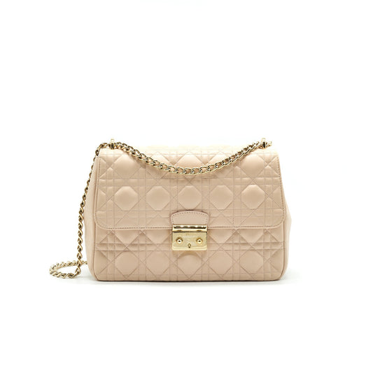 Dior Miss Dior Medium Flap Purse Light Pink with