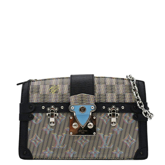 LOUIS VUITTON Trunk Clutch Damier Monogram LV Pop Crossbody Bag Multicolor