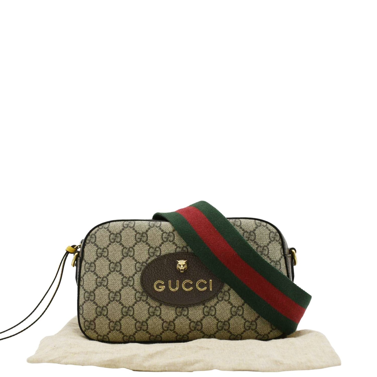 GUCCI Neo   GG Supreme Canvas Messenger Bag Beige 476466