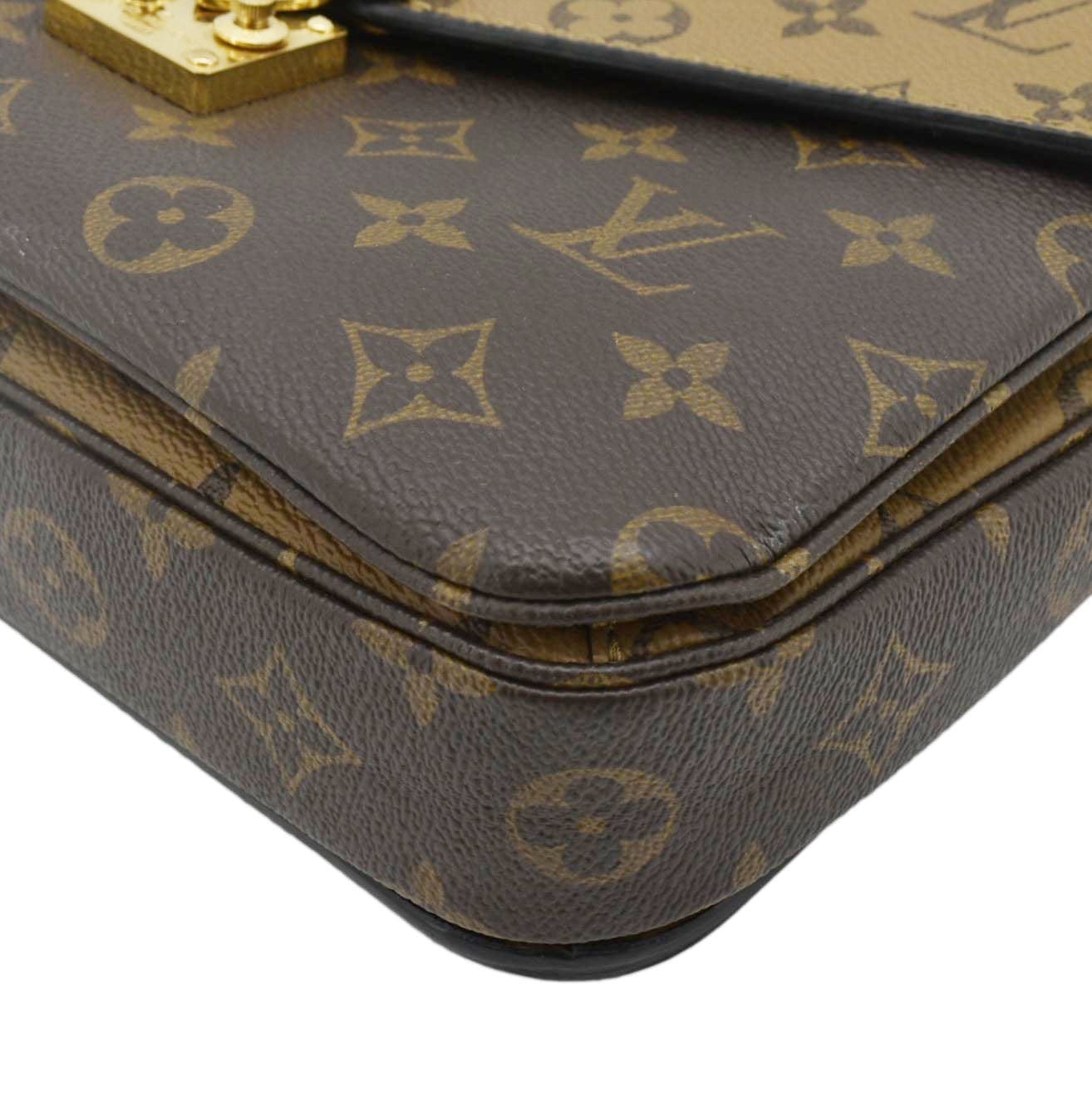 LOUIS VUITTON  Metis Pochette Reverse Monogram Canvas Crossbody Bag Brown