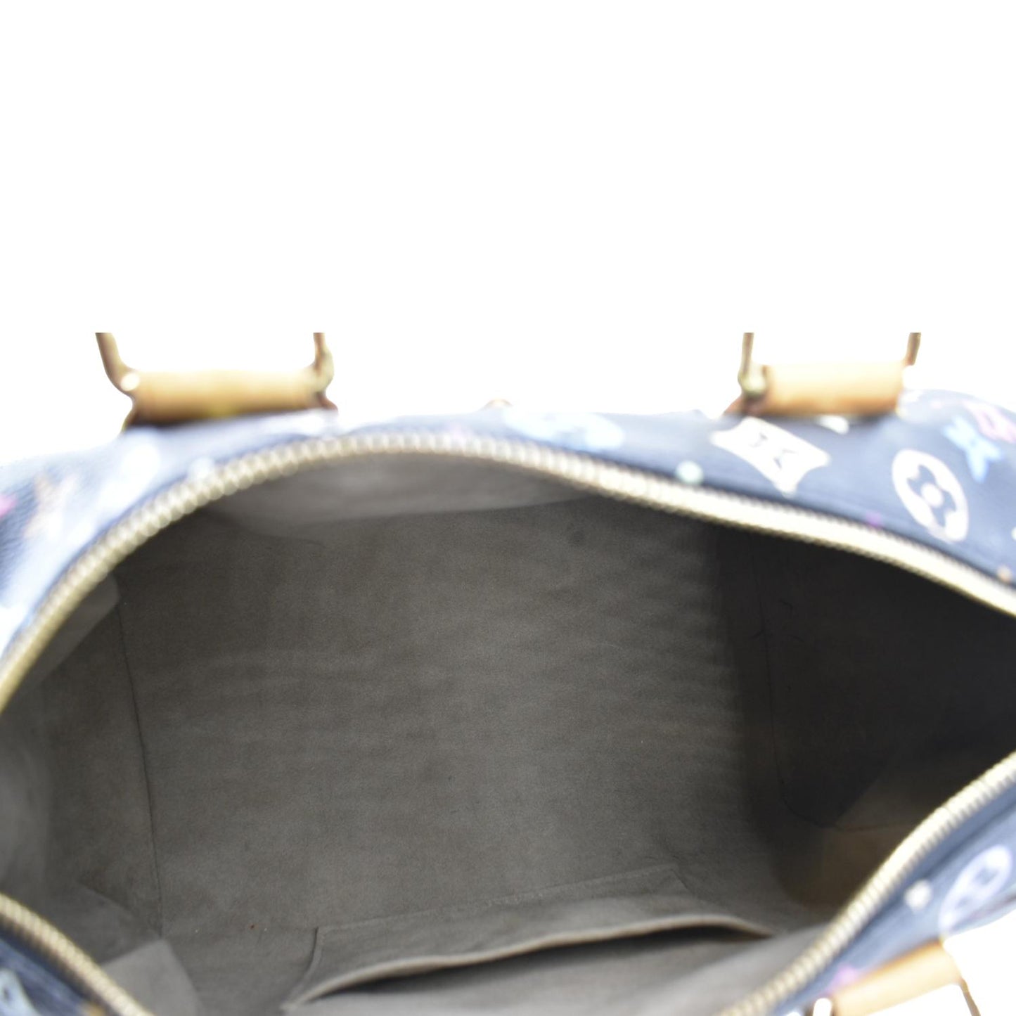 LOUIS VUITTON  30 Monogram Multicolor Satchel Bag Black