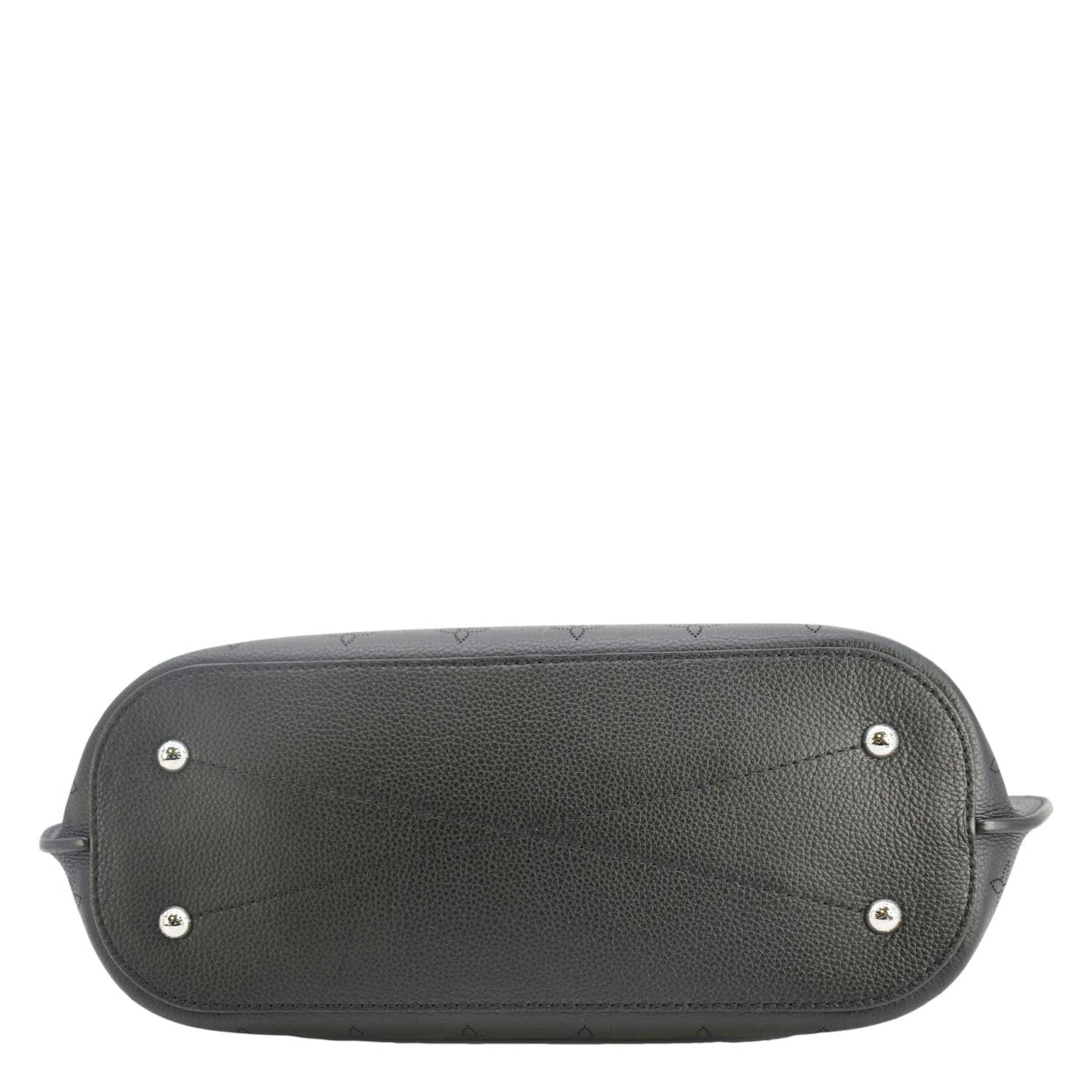 LOUIS VUITTON Girolata Monogram Mahina Leather Shoulder Bag Black