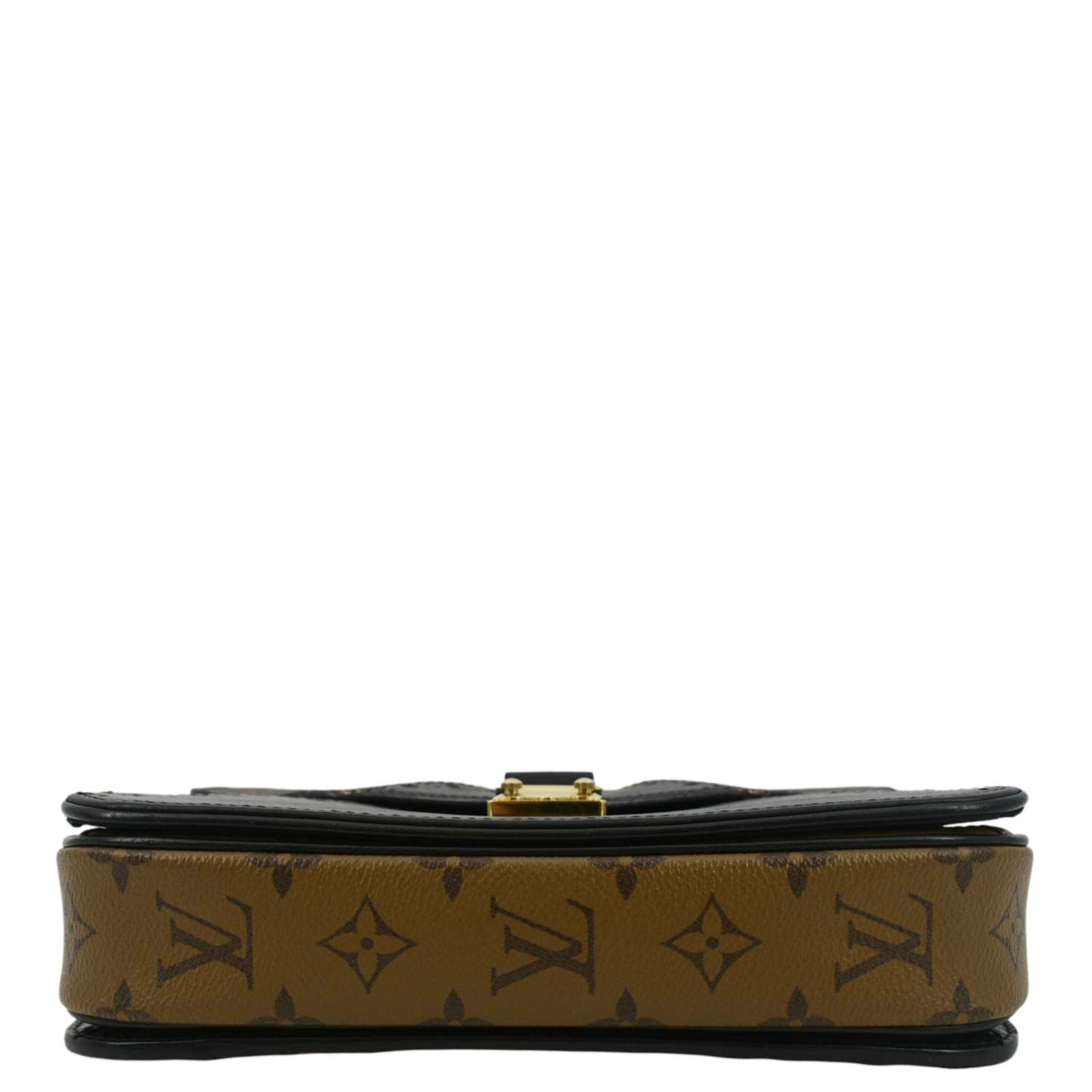 LOUIS VUITTON Metis Pochette Brogue Reverse Monogram Shoulder Bag Black