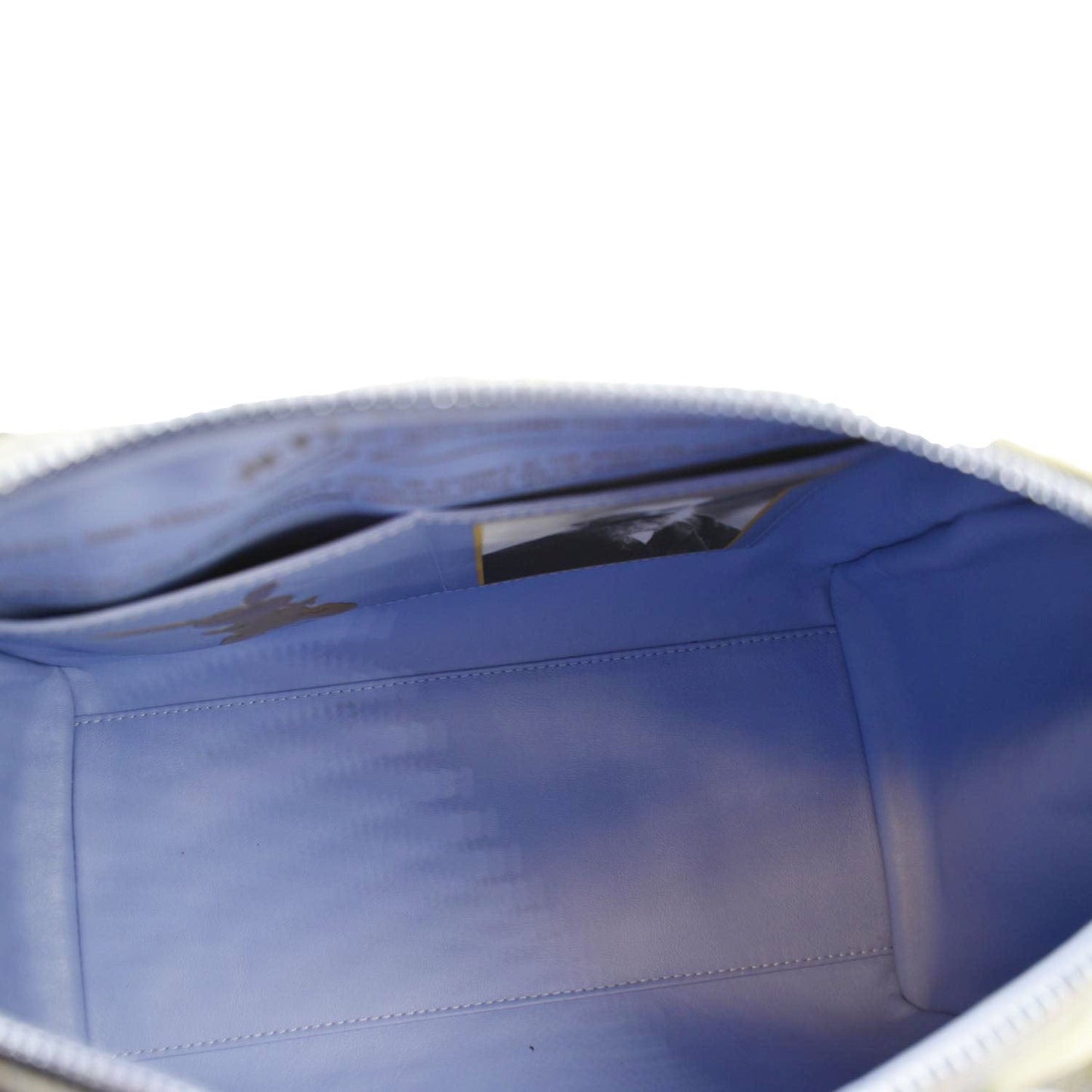LOUIS VUITTON Masters Monet  30 Coated Canvas Satchel Bag Blue