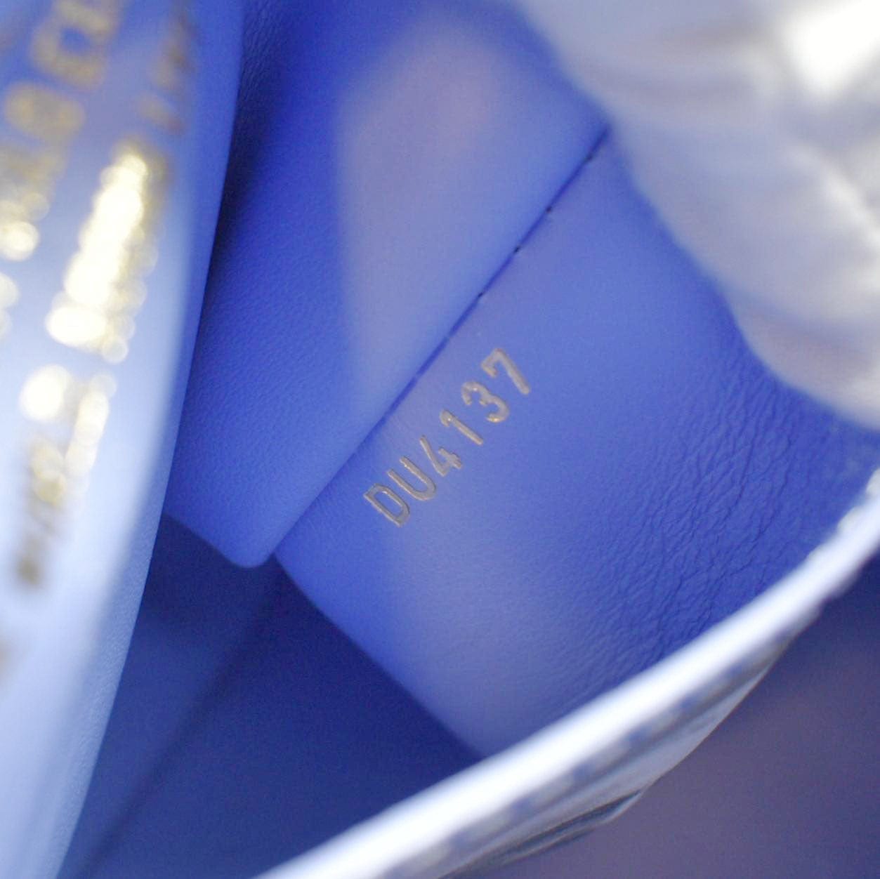 LOUIS VUITTON Masters Monet  30 Coated Canvas Satchel Bag Blue