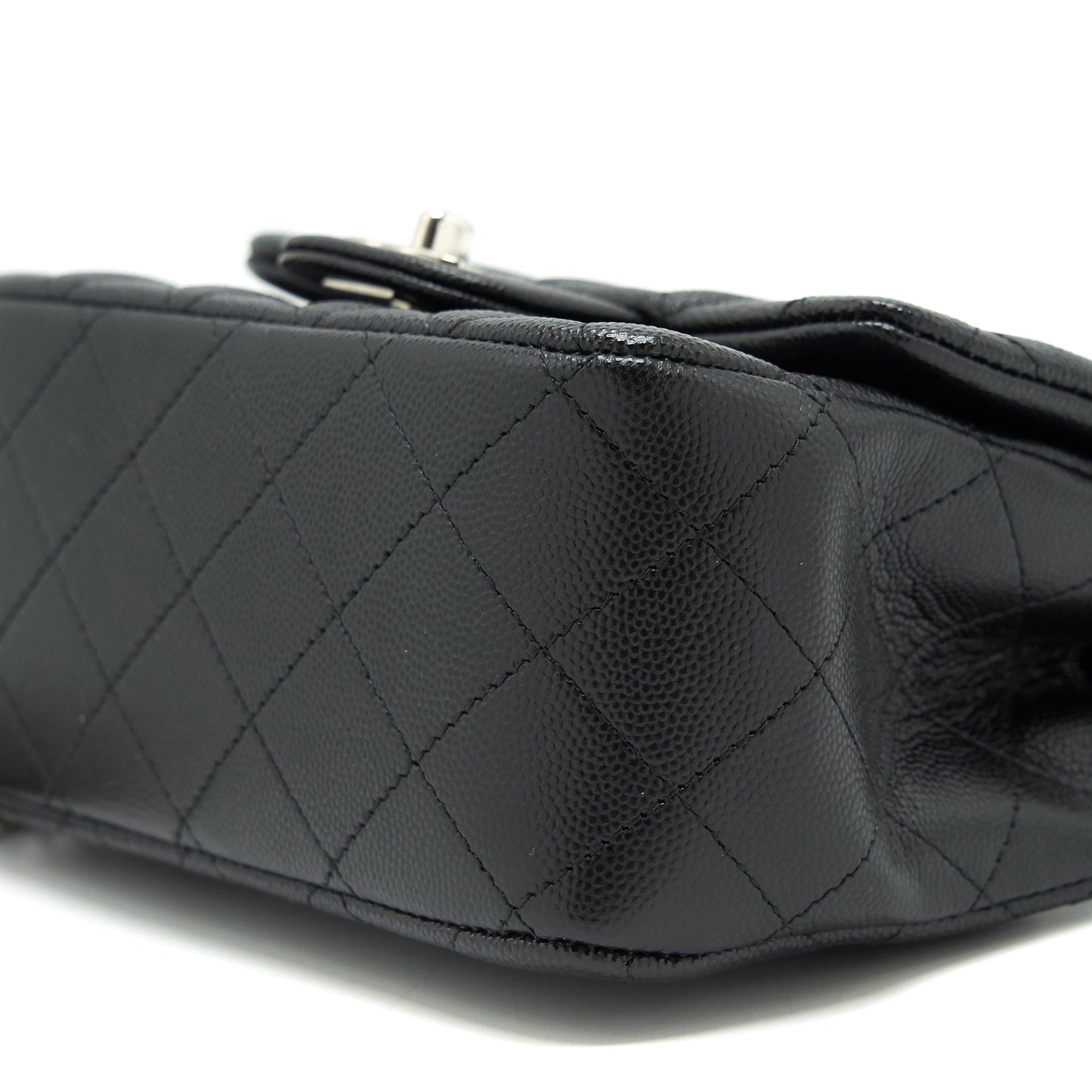 Chanel Mini square flap bag Caviar black