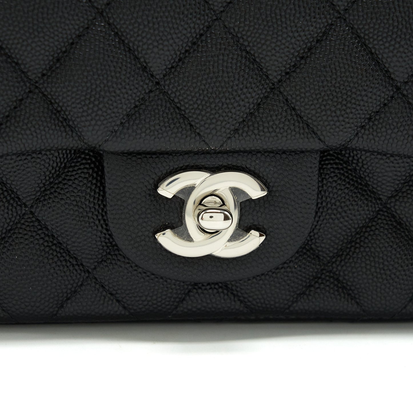 Chanel Mini square flap bag Caviar black