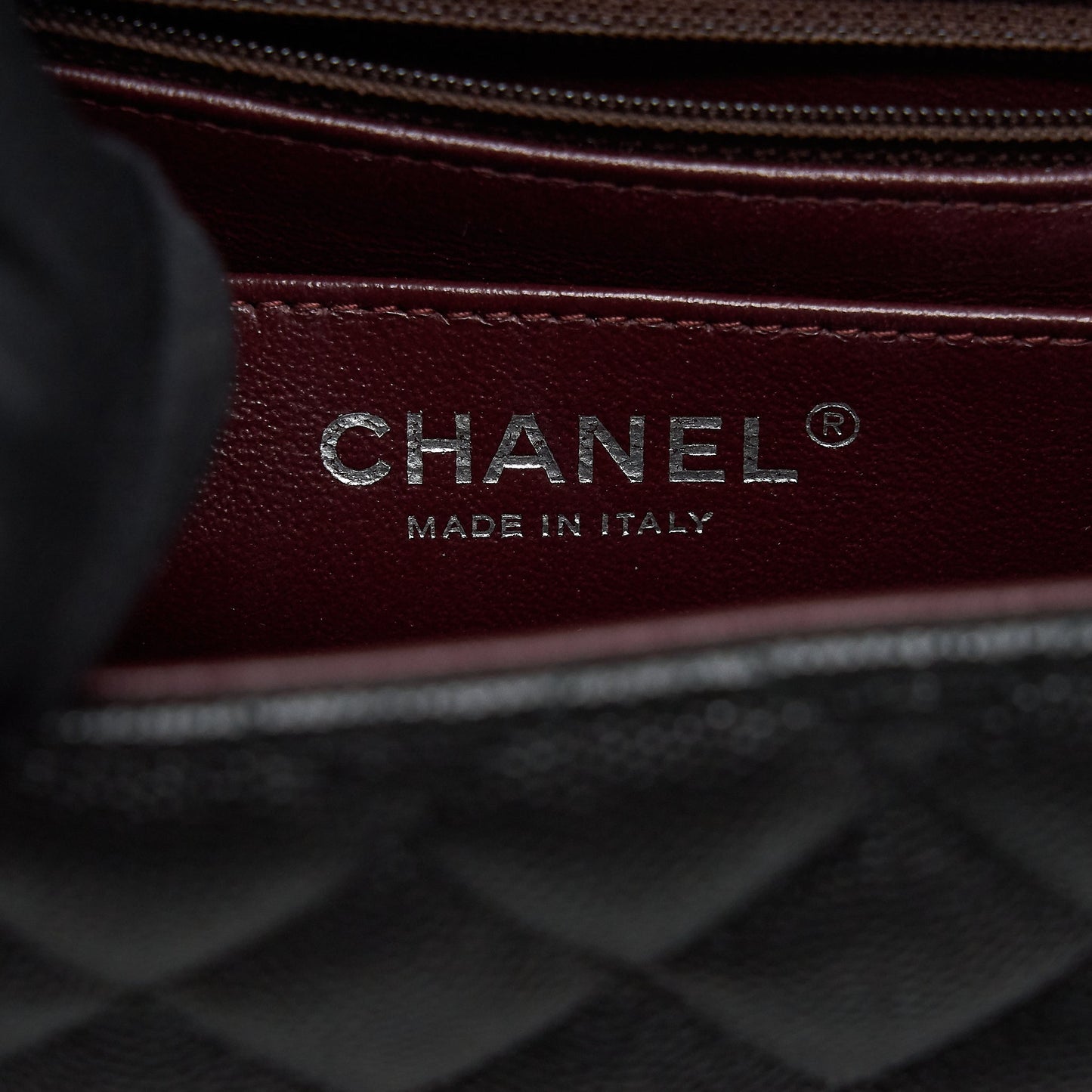 Chanel Mini square flap bag Caviar black