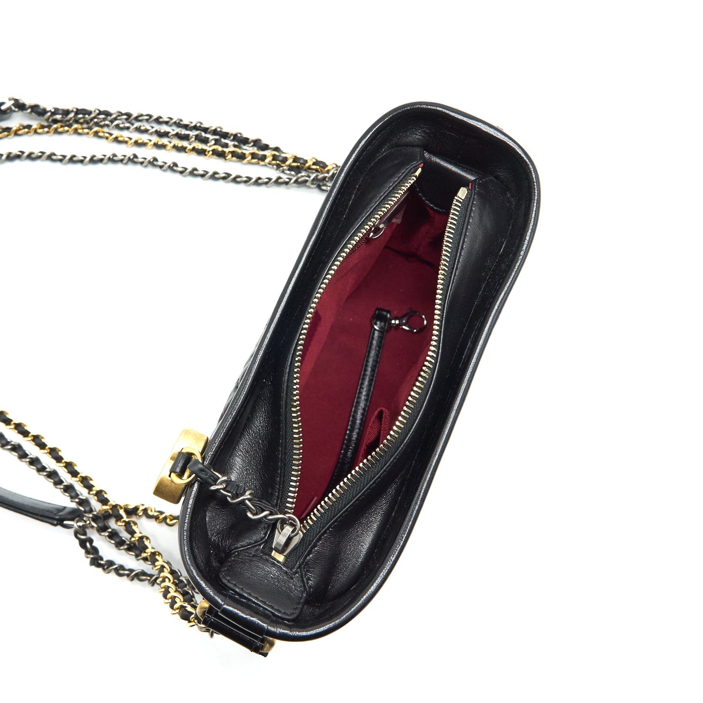 Chanel Small Hobo Gabrielle Calfskin Black