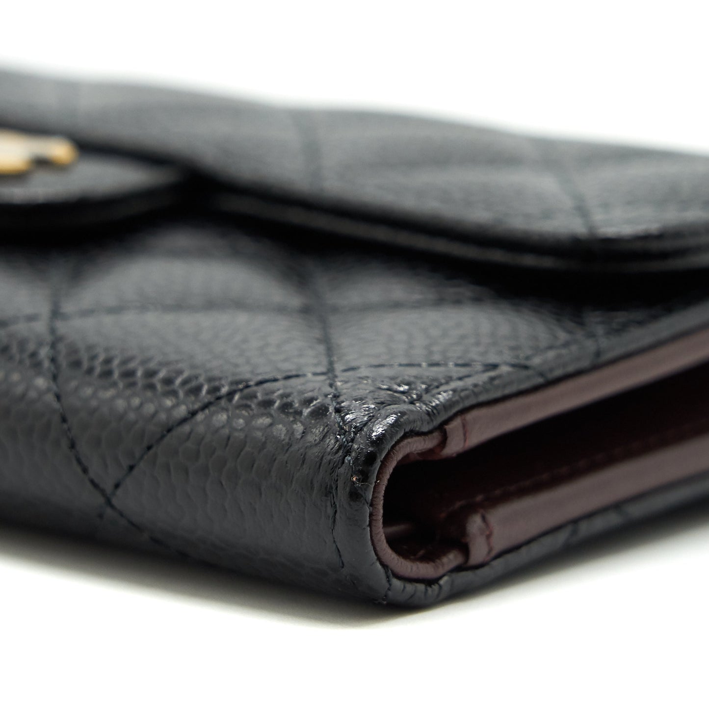 Chanel Classic flap Wallet Caviar Black